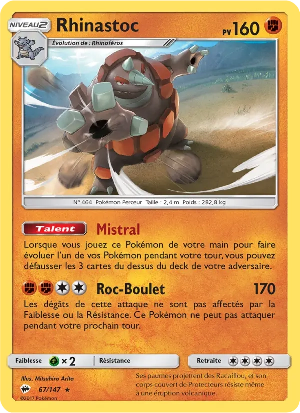 67/147 Rhinastoc HOLO - Ombres Ardentes