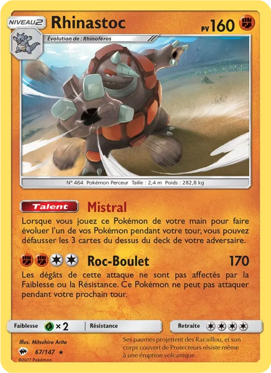 67/147 Rhinastoc HOLO - Ombres Ardentes