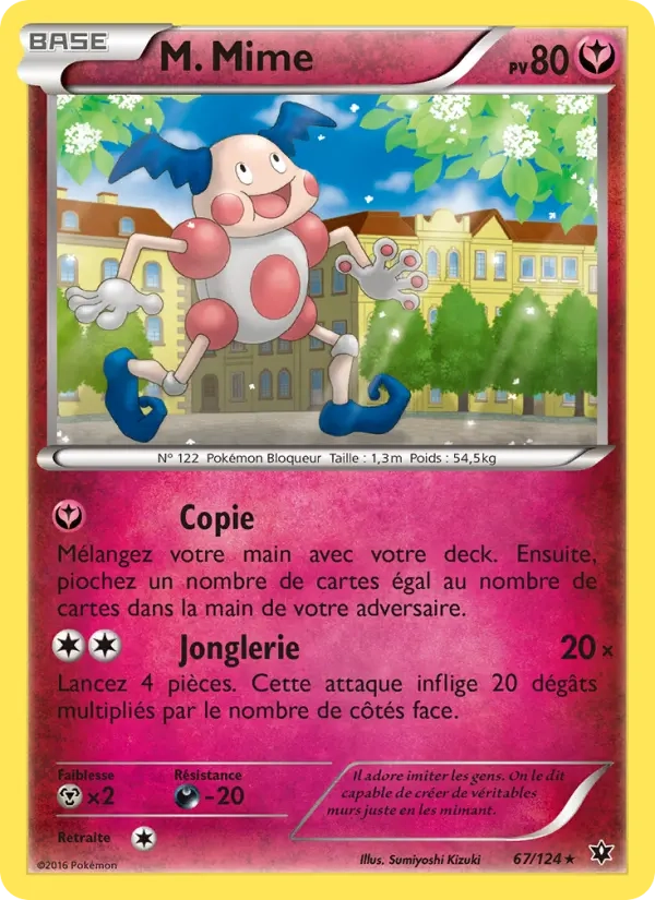 67/124 Mr Mime RARE - Impact des Destins