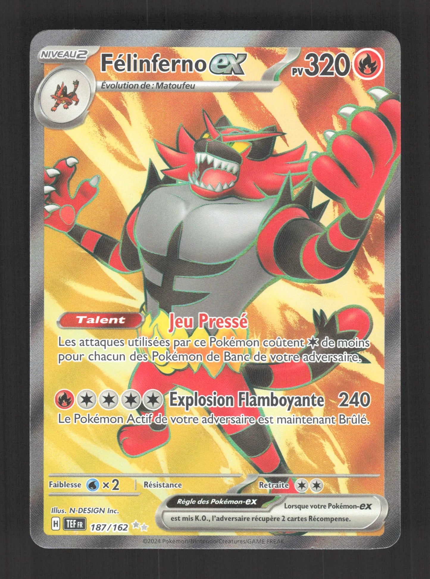 187/162 Felinferno EX - Forces Temporelles