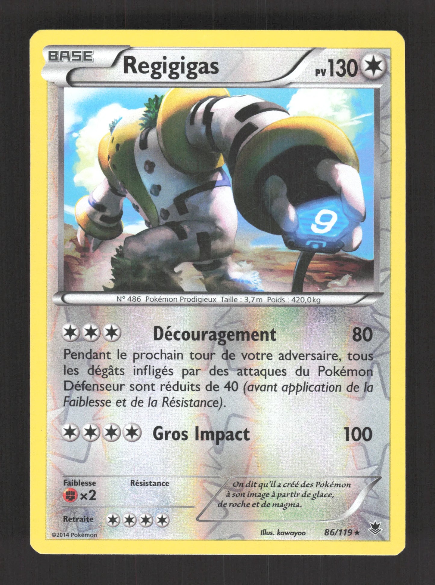 86/119 Regigigas REVERSE - Vigueur Spectrale