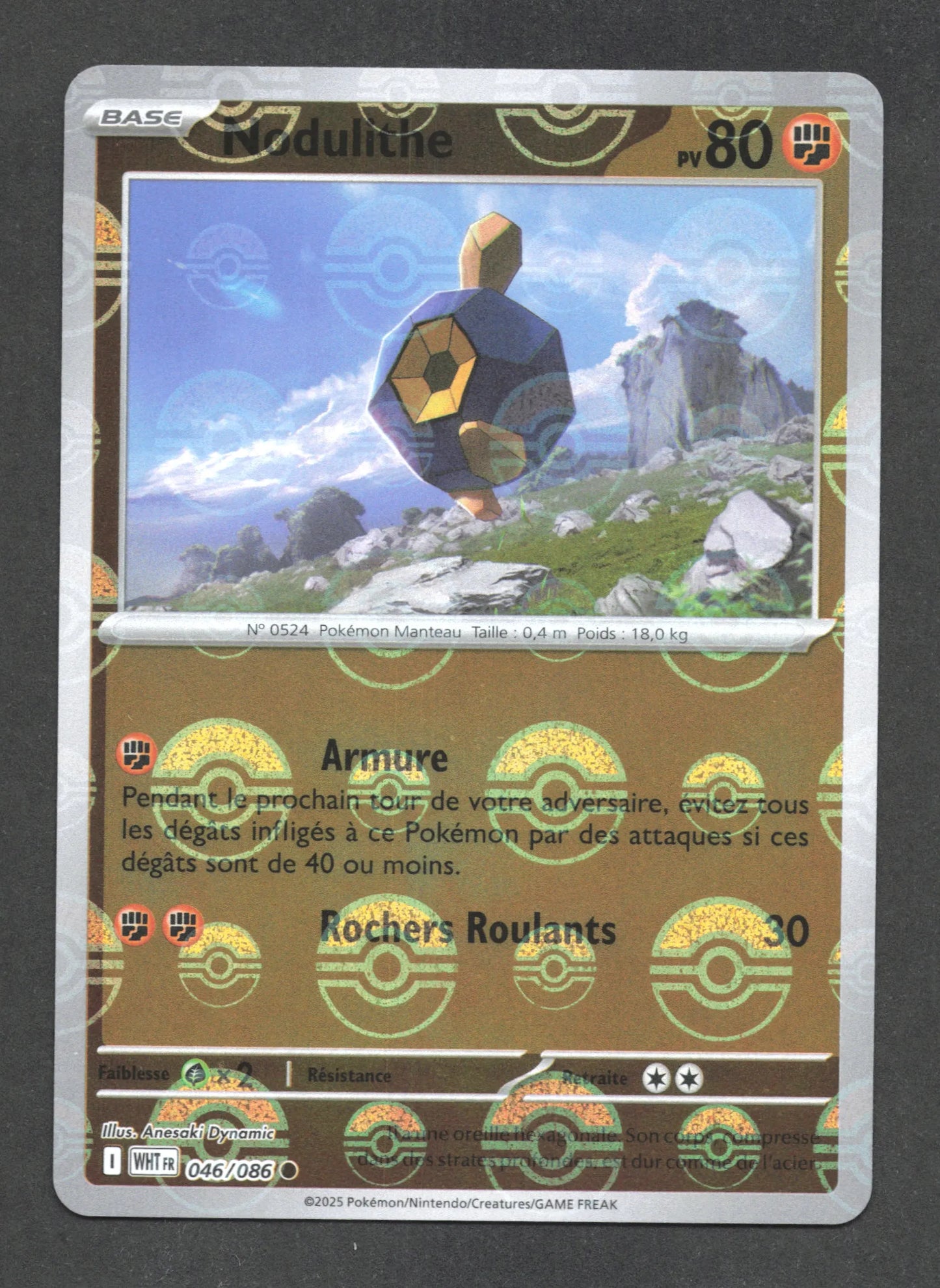 046/086 Nodulithe POKEBALL - Flamme Blanche - Pokeball