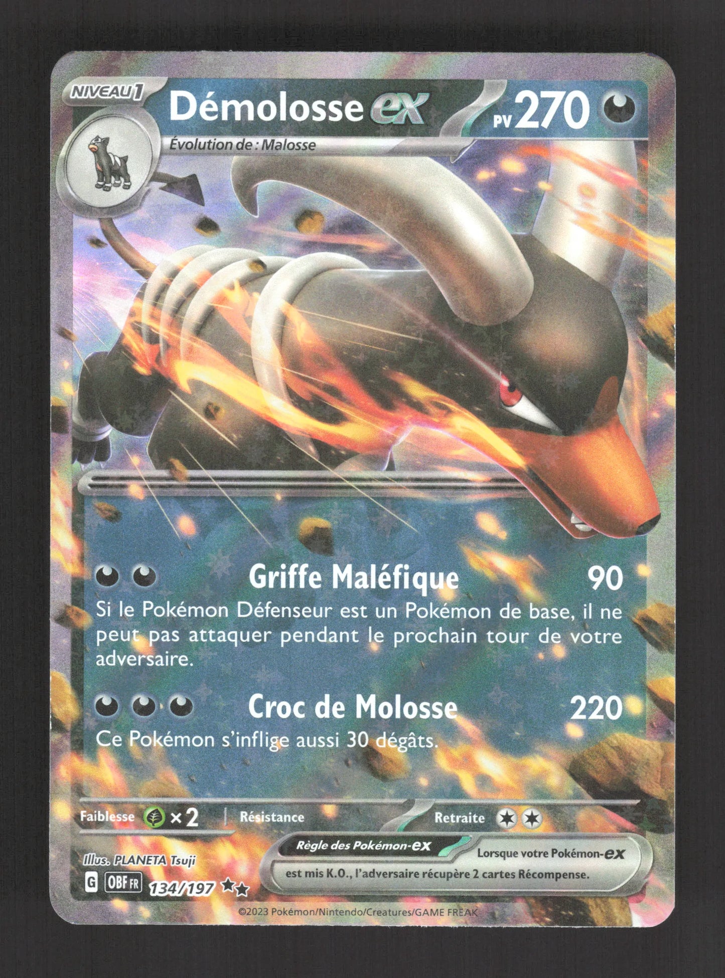 134/197 Demolosse EX - Flammes Obsidiennes