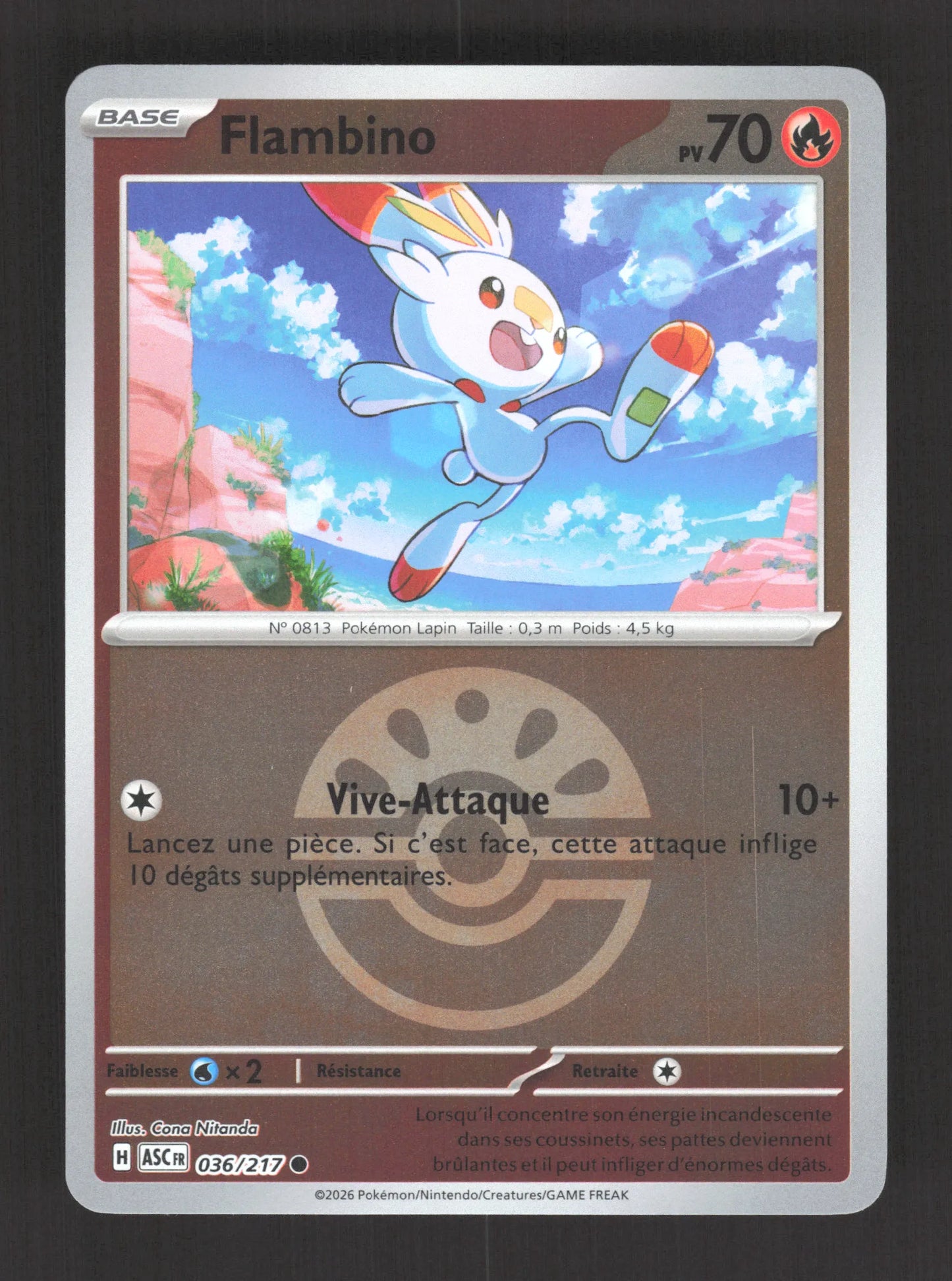 036/217 Flambino POKEBALL - Héros Transcendants