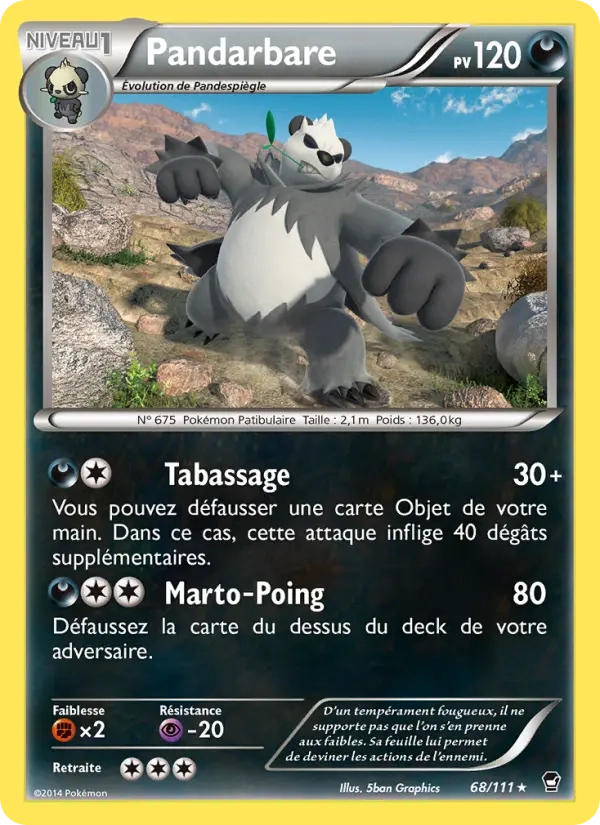 68/111 Pandarbare HOLO MOSAIQUE - Poings Furieux