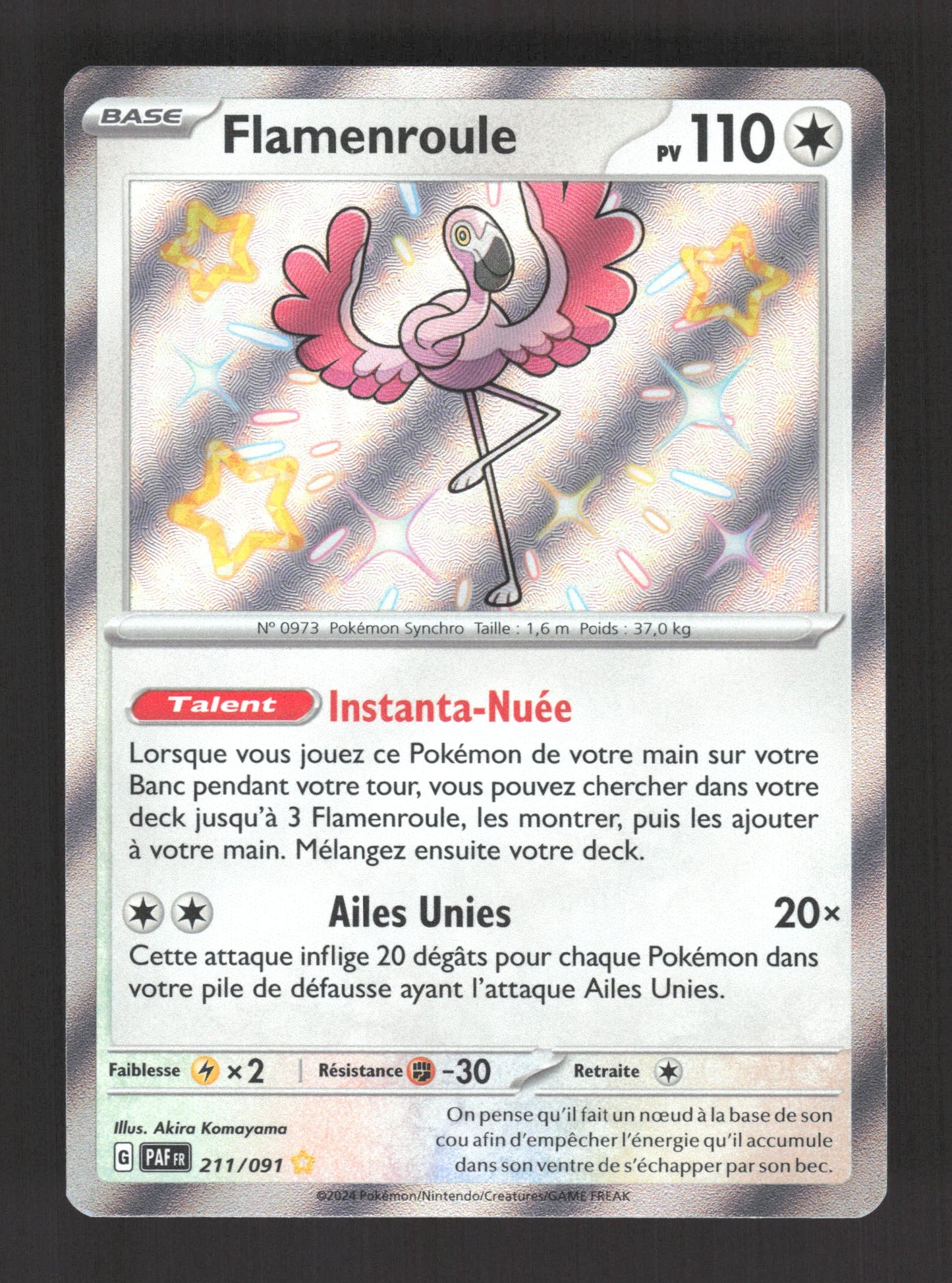 211/091 Flamenroule SHINY - Destinées de Paldea