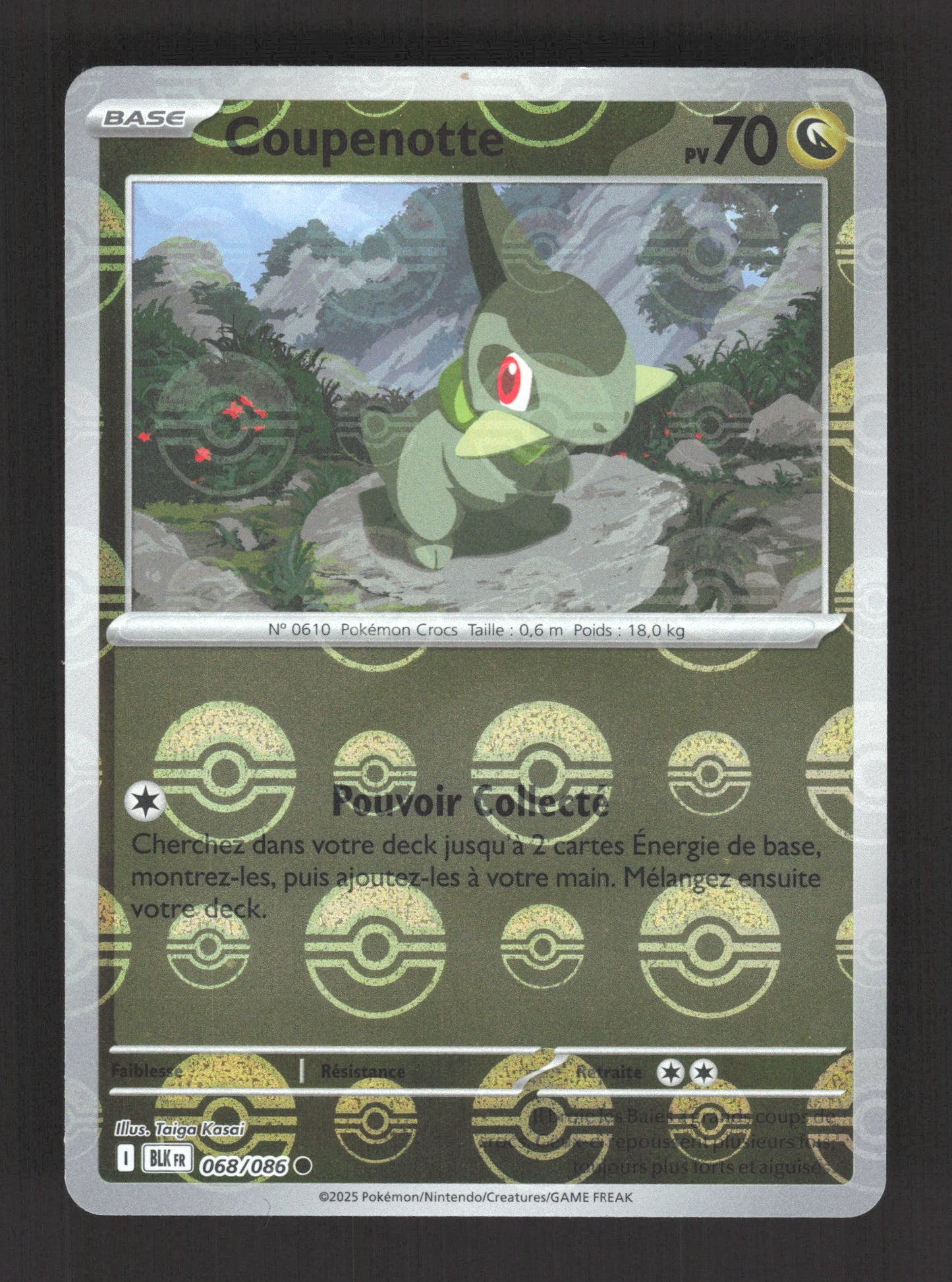 068/086 Coupenotte POKEBALL - Foudre Noire