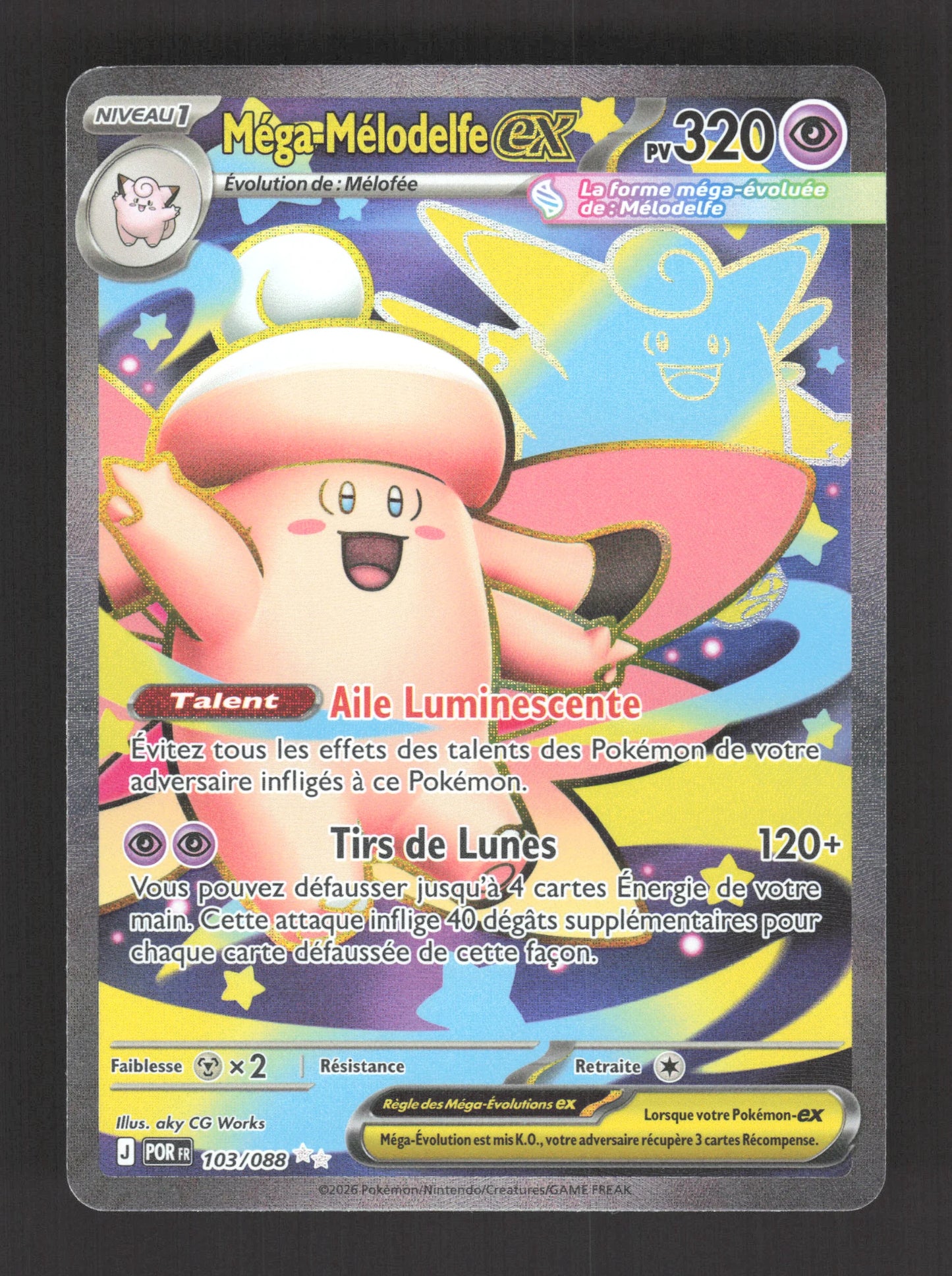 103/088 Mega Melodelfe EX - Équilibre Parfait