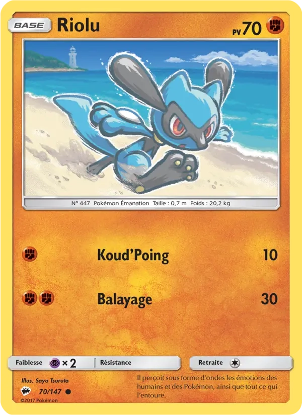 70/147 Riolu REVERSE - Ombres Ardentes