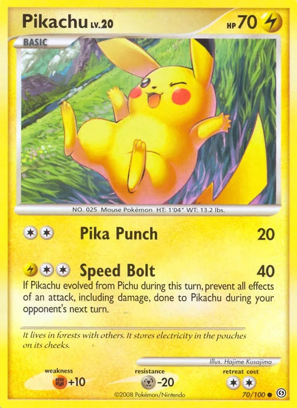 70/100 Pikachu REVERSE - Tempête