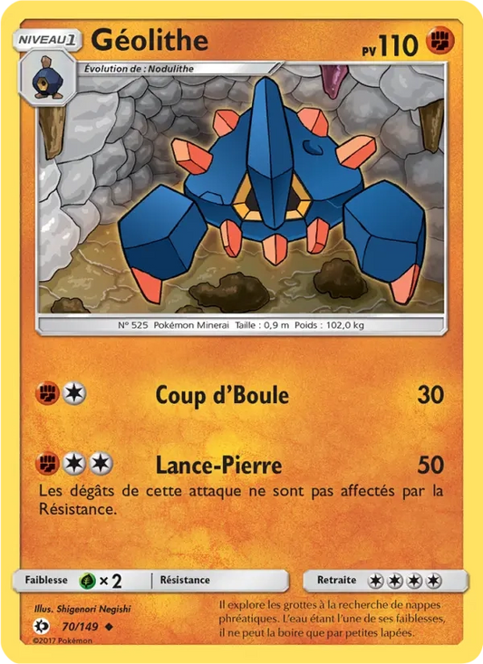70/149 Geolithe REVERSE - Soleil et Lune