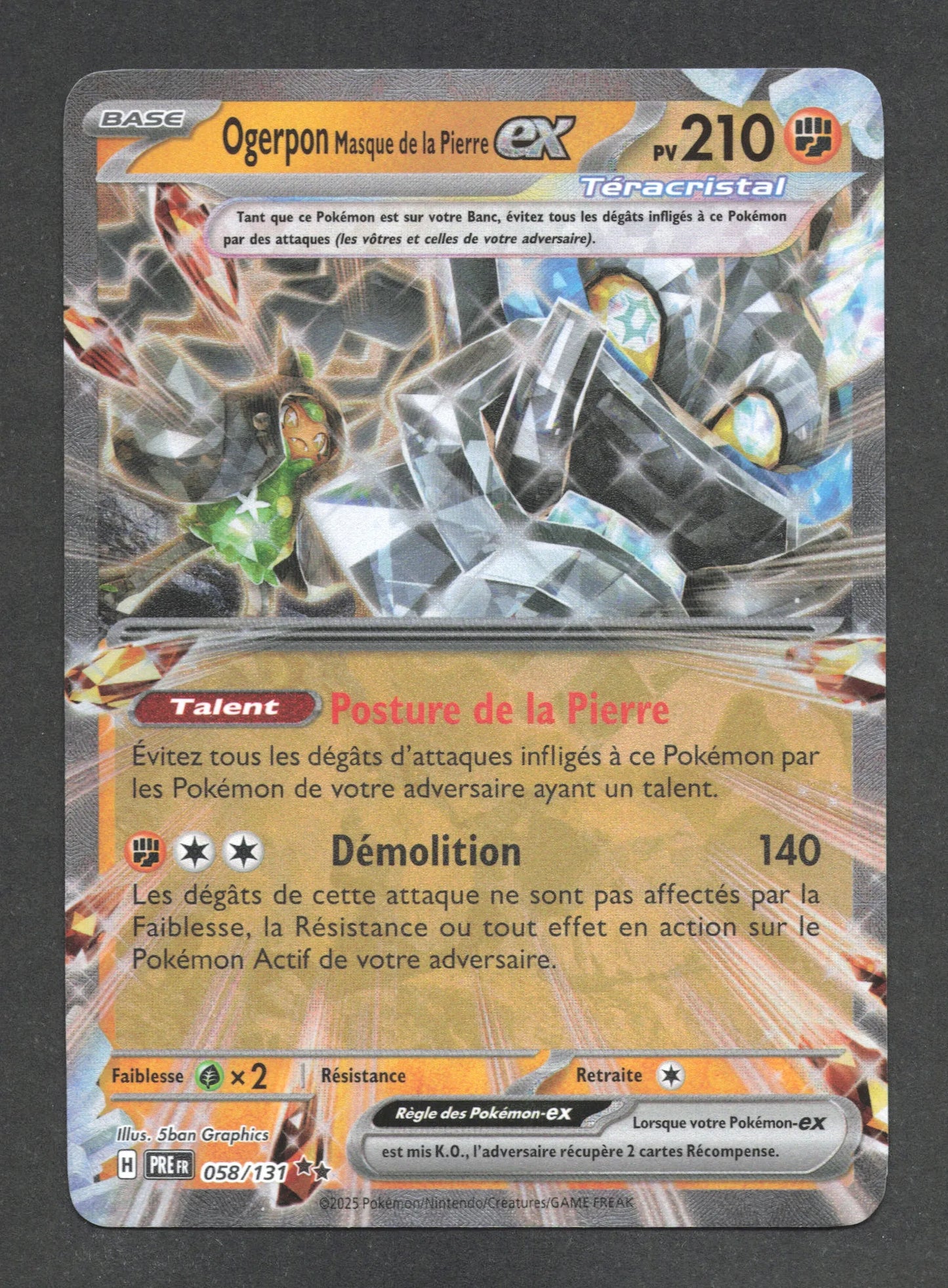 058/131 Ogerpon EX - Évolutions Prismatiques