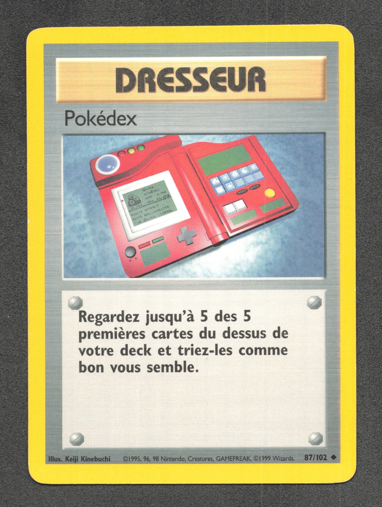 87/102 Pokedex DRESSEUR - Set de Base