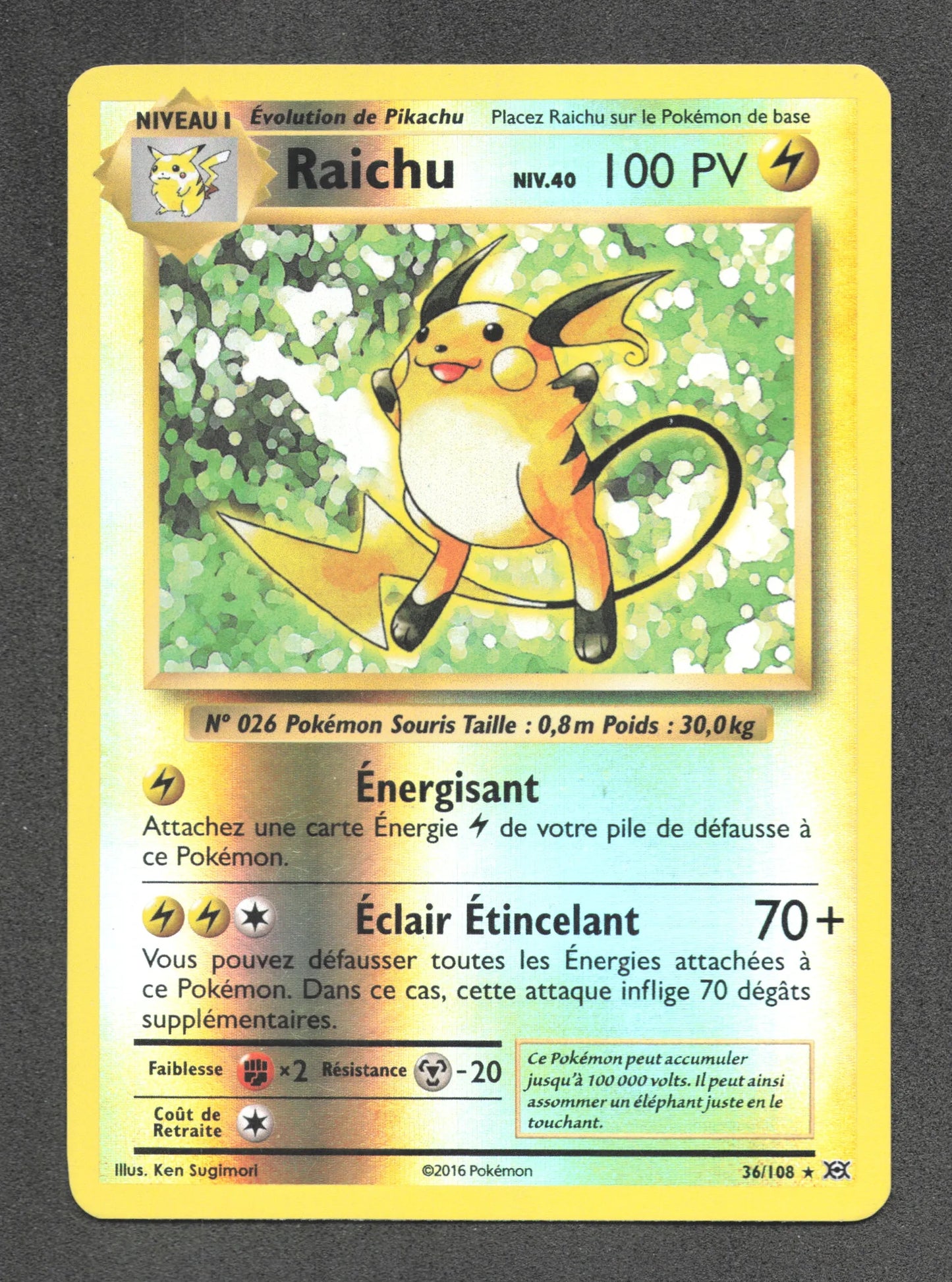 36/108 Raichu REVERSE - Évolutions