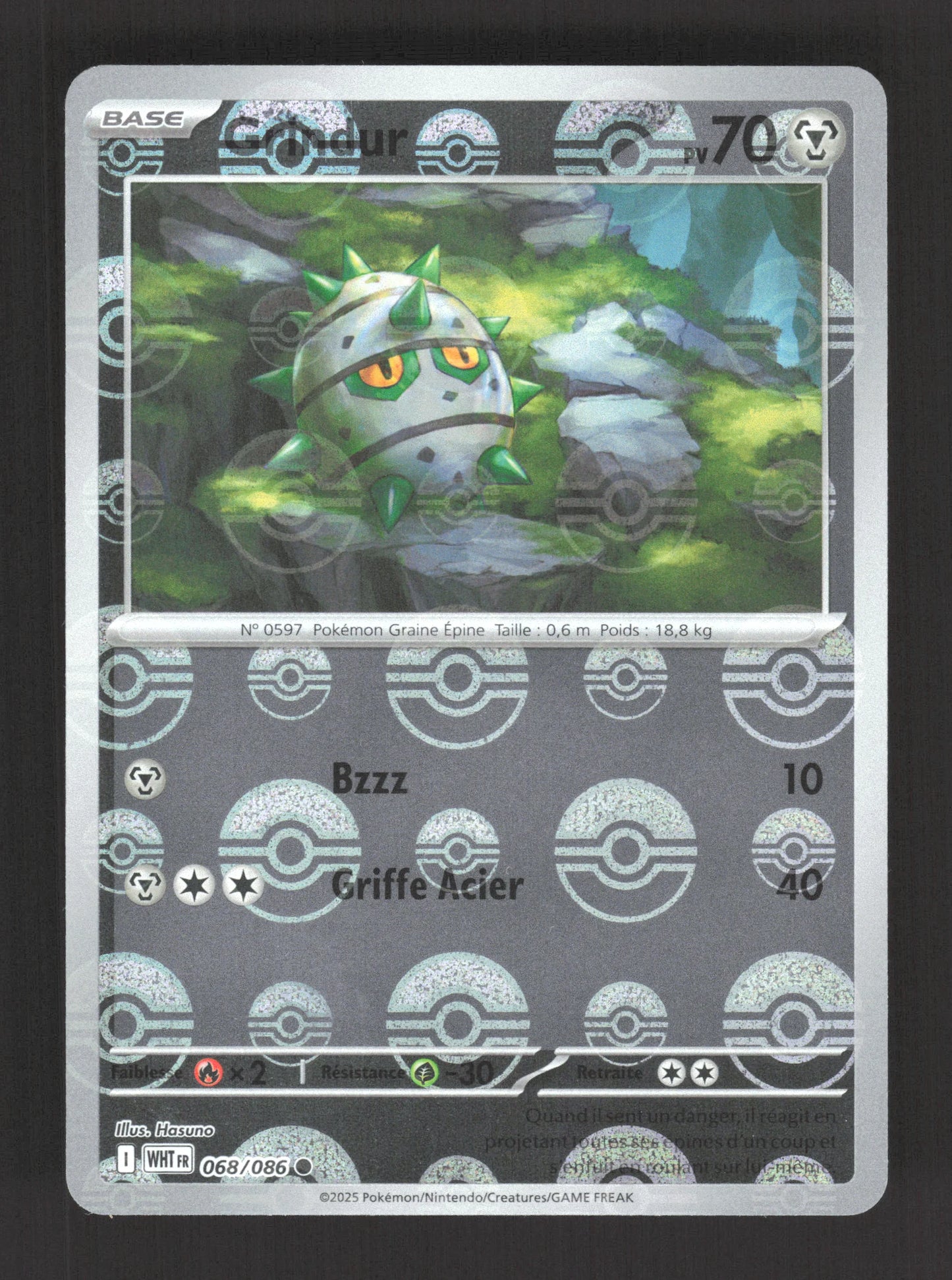 068/086 Grindur POKEBALL - Flamme Blanche
