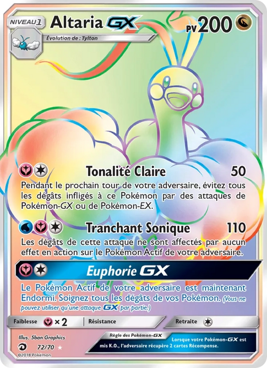 72/70 Altaria GX - Majesté des Dragons