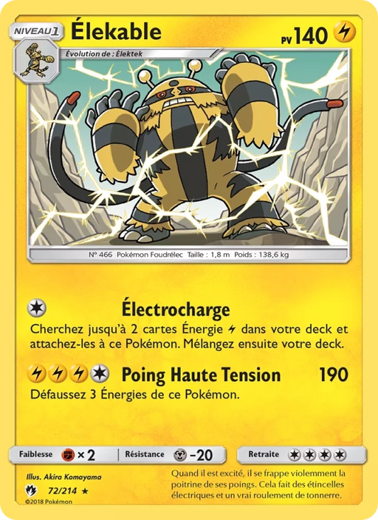 72/214 Elekable REVERSE - Tonnerre Perdu