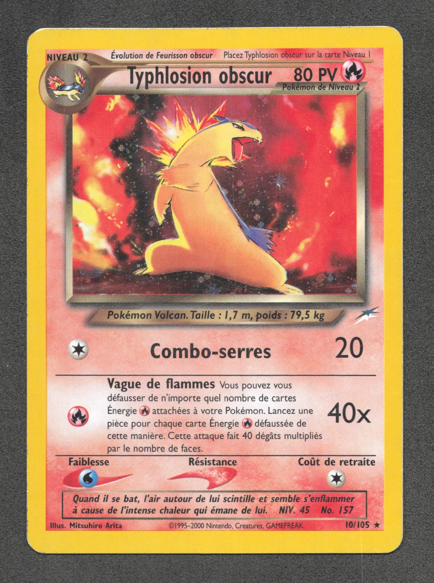 10/105 Typhlosion Obscur HOLO - Neo Destiny