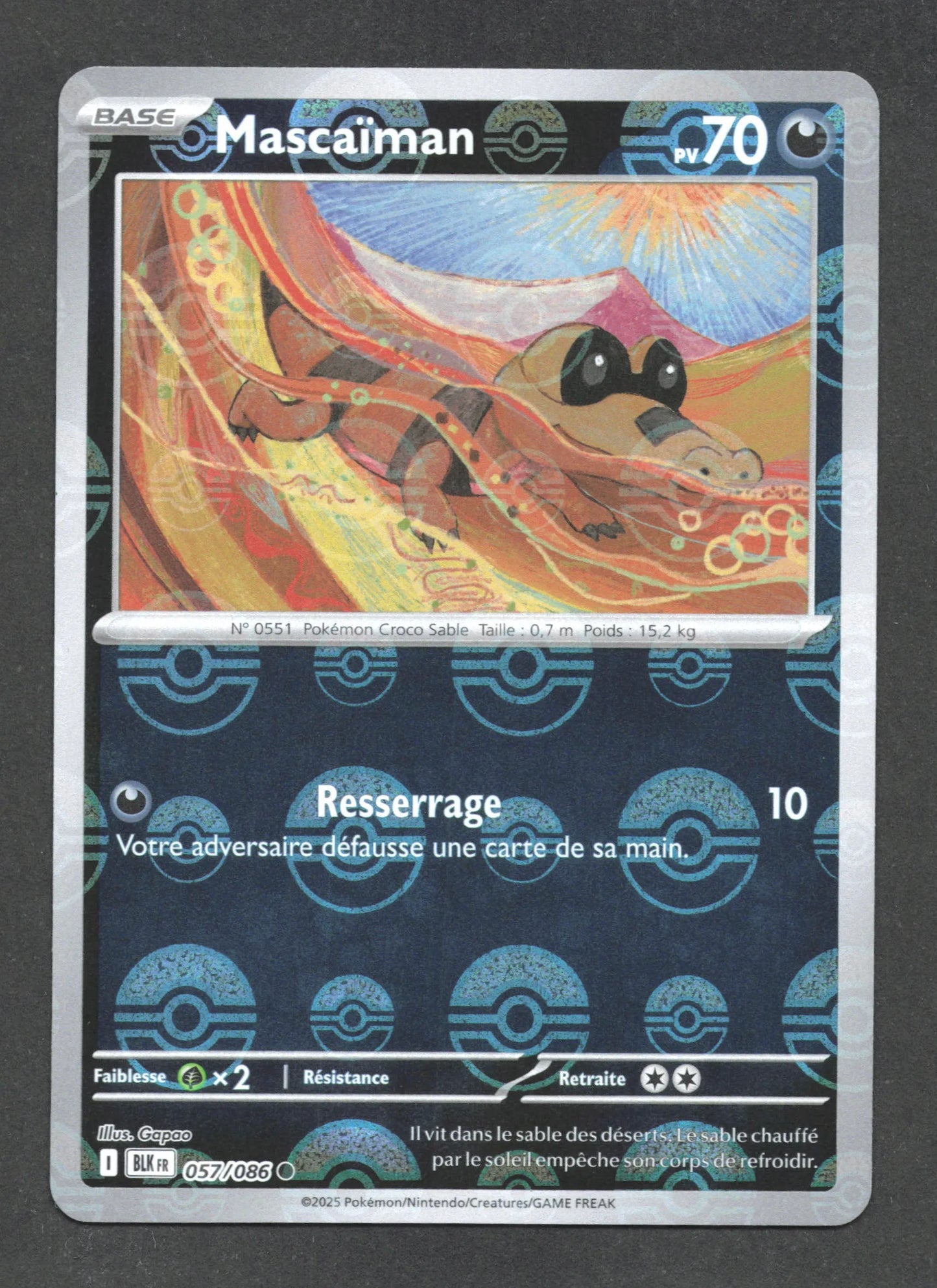 057/086 Mascaiman POKEBALL - Foudre Noire - Pokeball