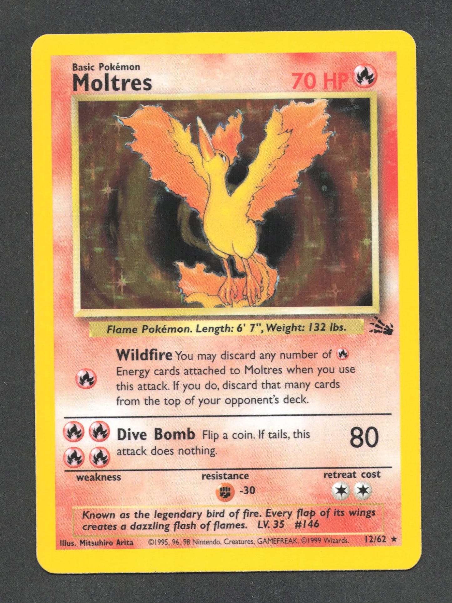 12/62 Moltres HOLO ANGLAIS - Anglais