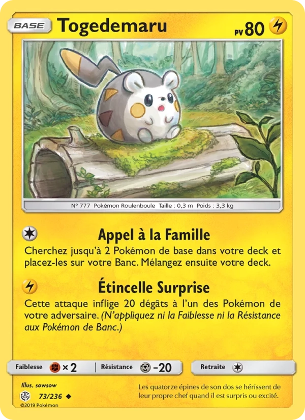 73/236 Togedemaru REVERSE - Éclipse Cosmique