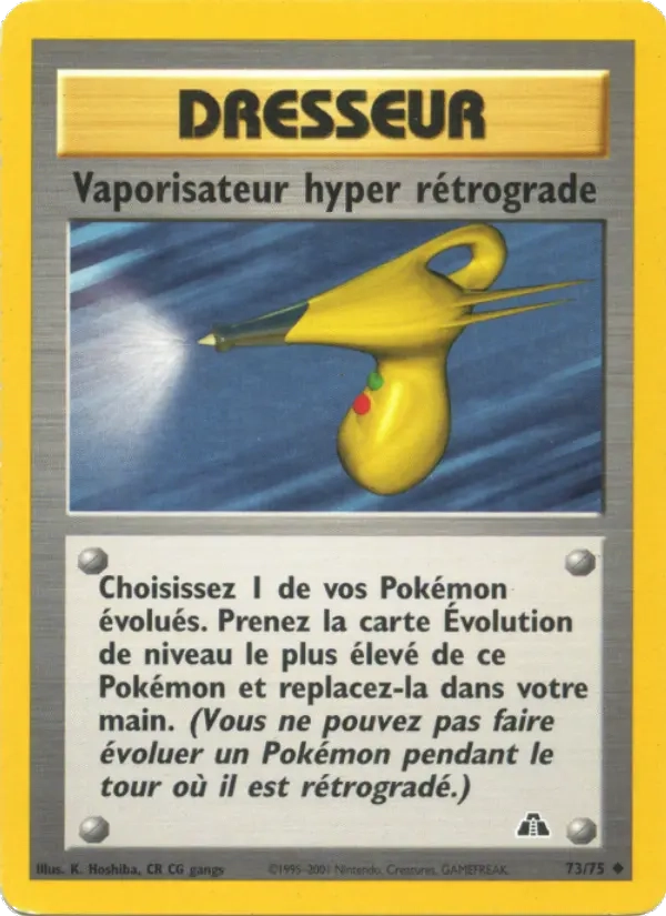 73/75 Vaporisateur hyper rétrograde DRESSEUR - Neo Discovery