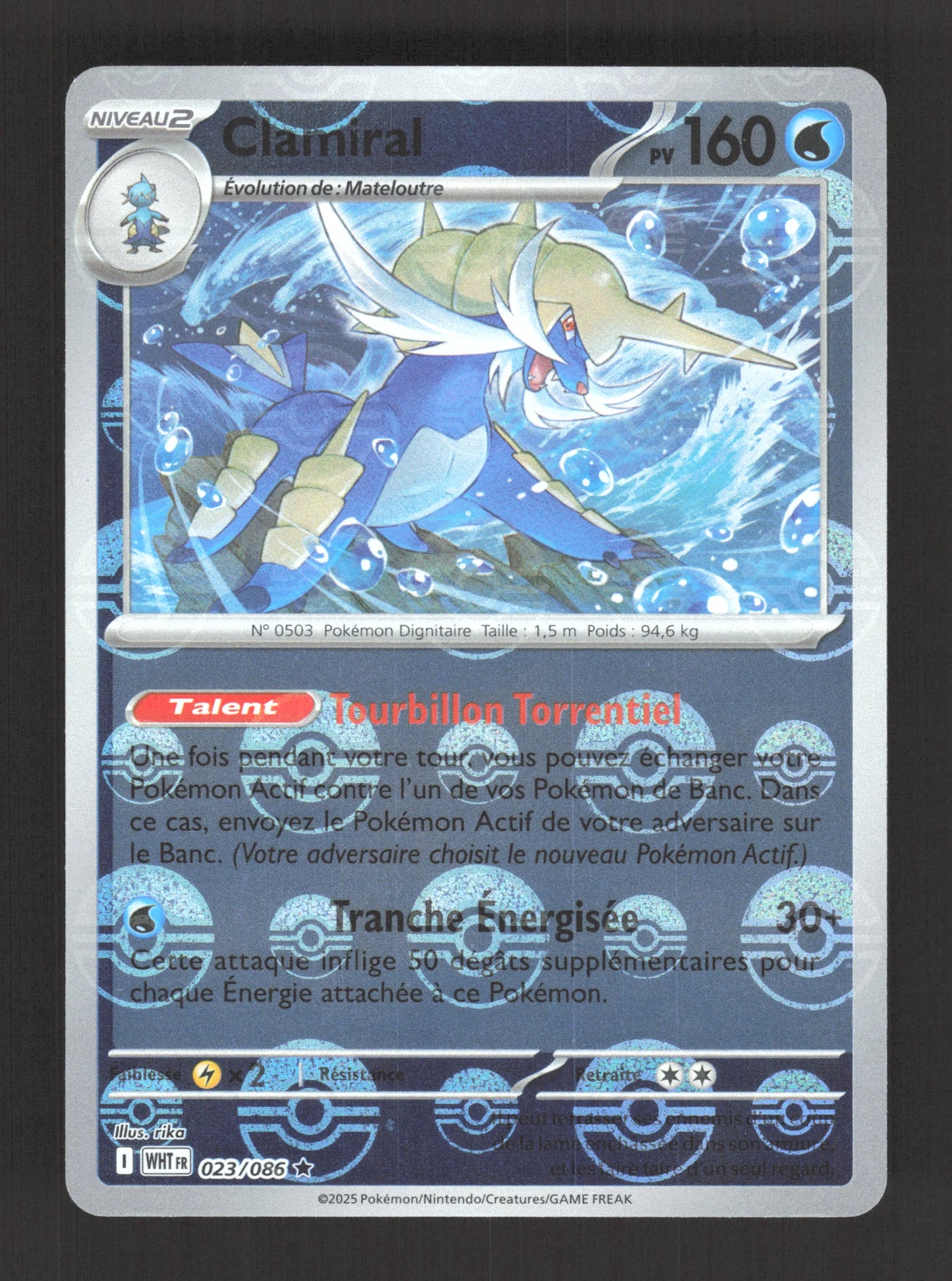 023/086 Clamiral POKEBALL - Flamme Blanche