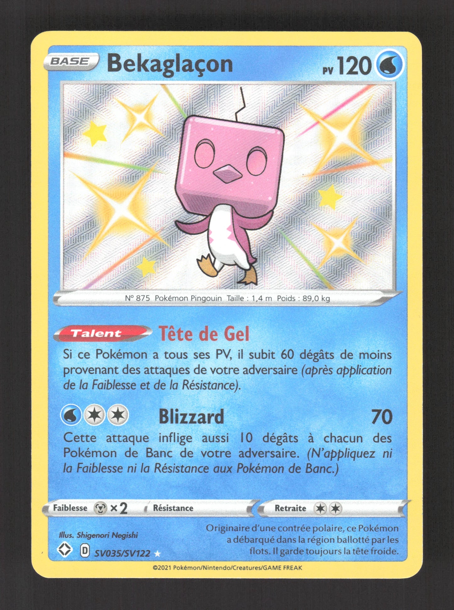 SV035/SV122 Bekaglacon SHINY - Destinées Radieuses