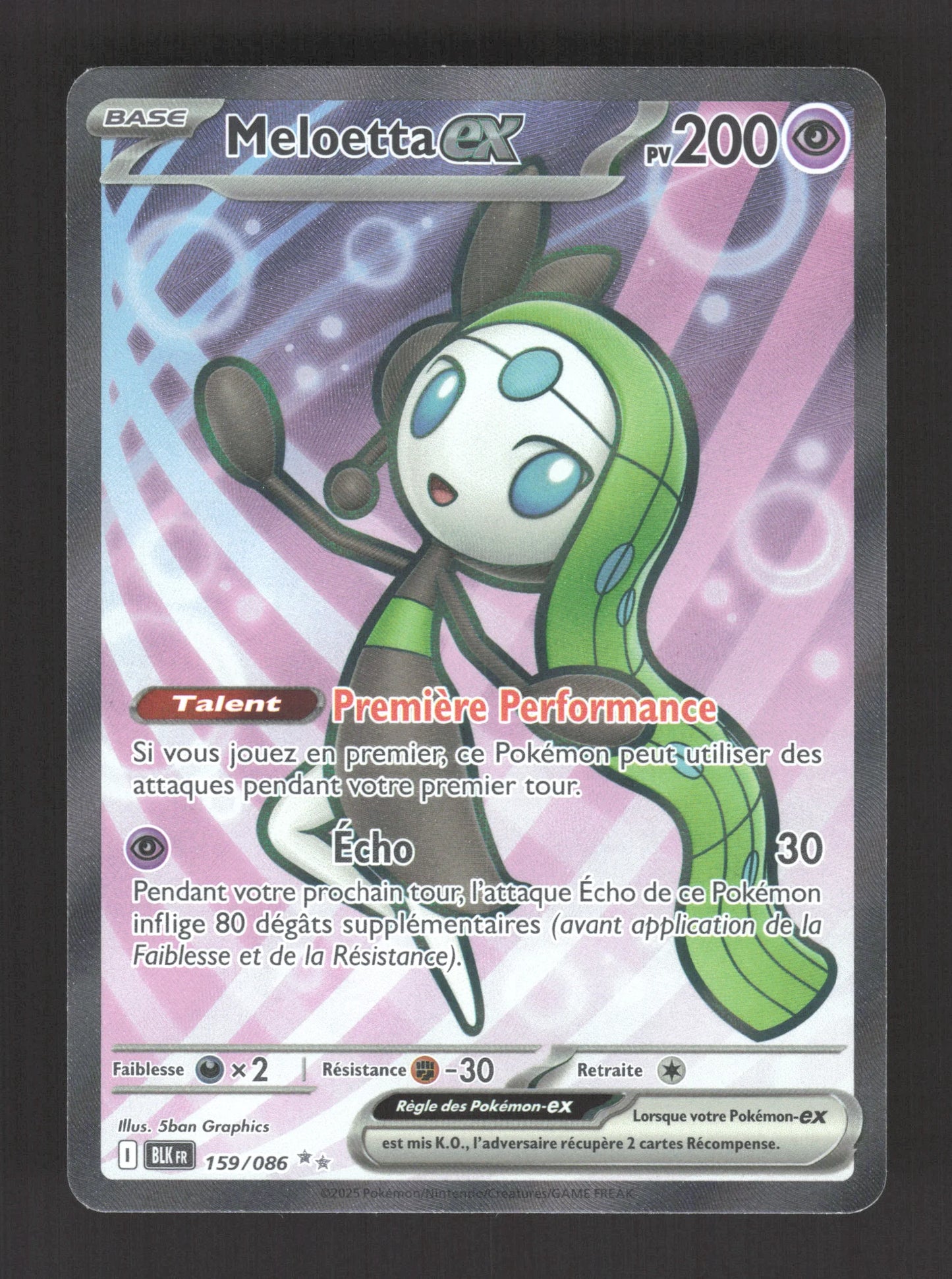 159/086 Meloetta EX - Foudre Noire