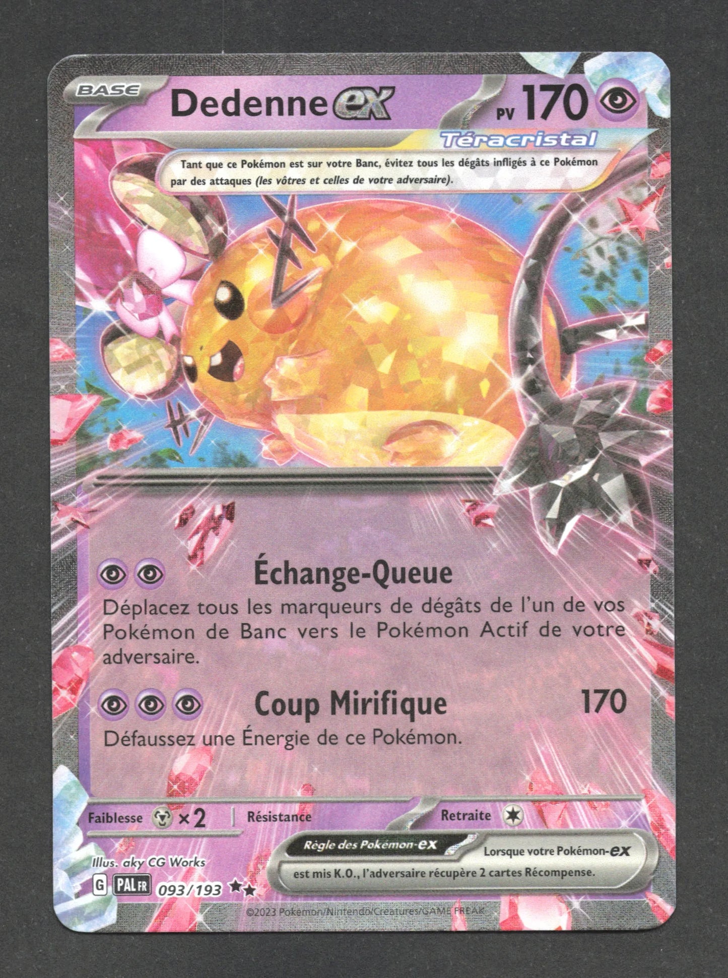 093/193 Dedenne EX - Évolutions à Paldea