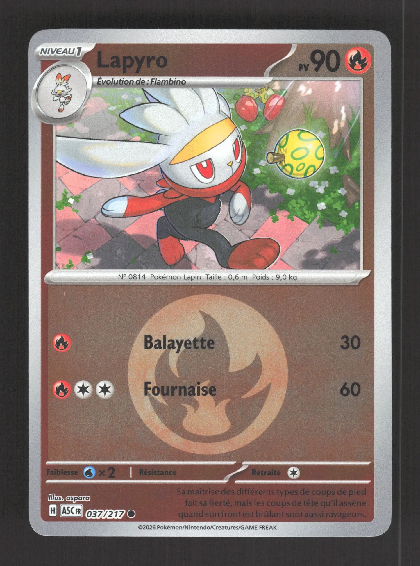 037/217 Lapyro REVERSE ENERGIE - Héros Transcendants