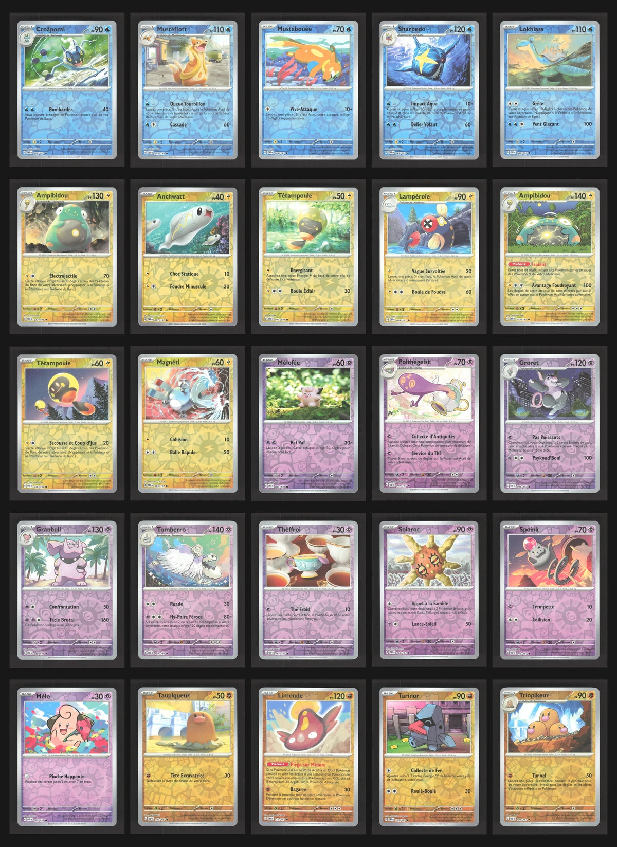 Lot de 82 Reverse EV3 (sans doublon)