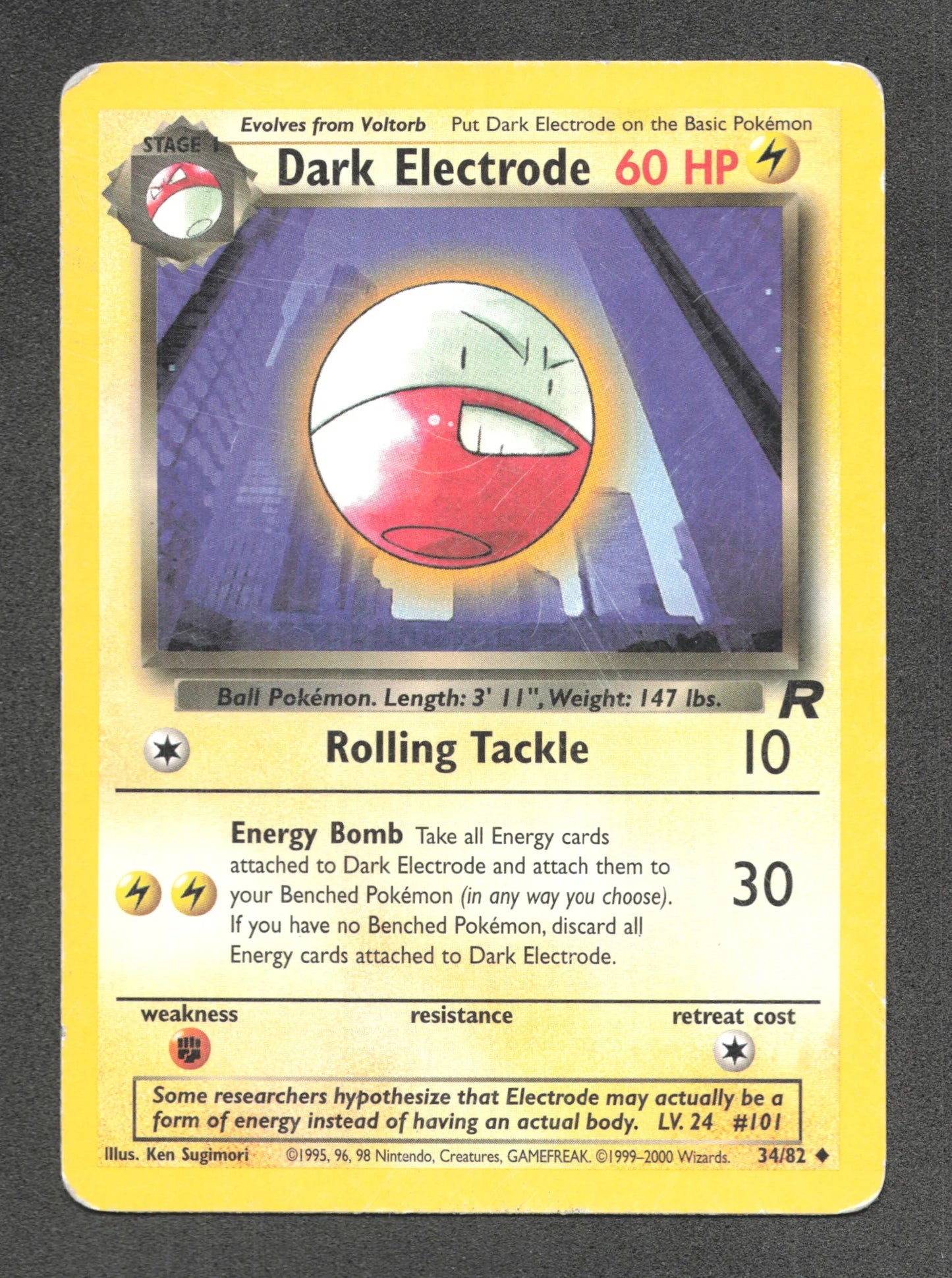 34/82 Dark Electrode UNCO - Anglais