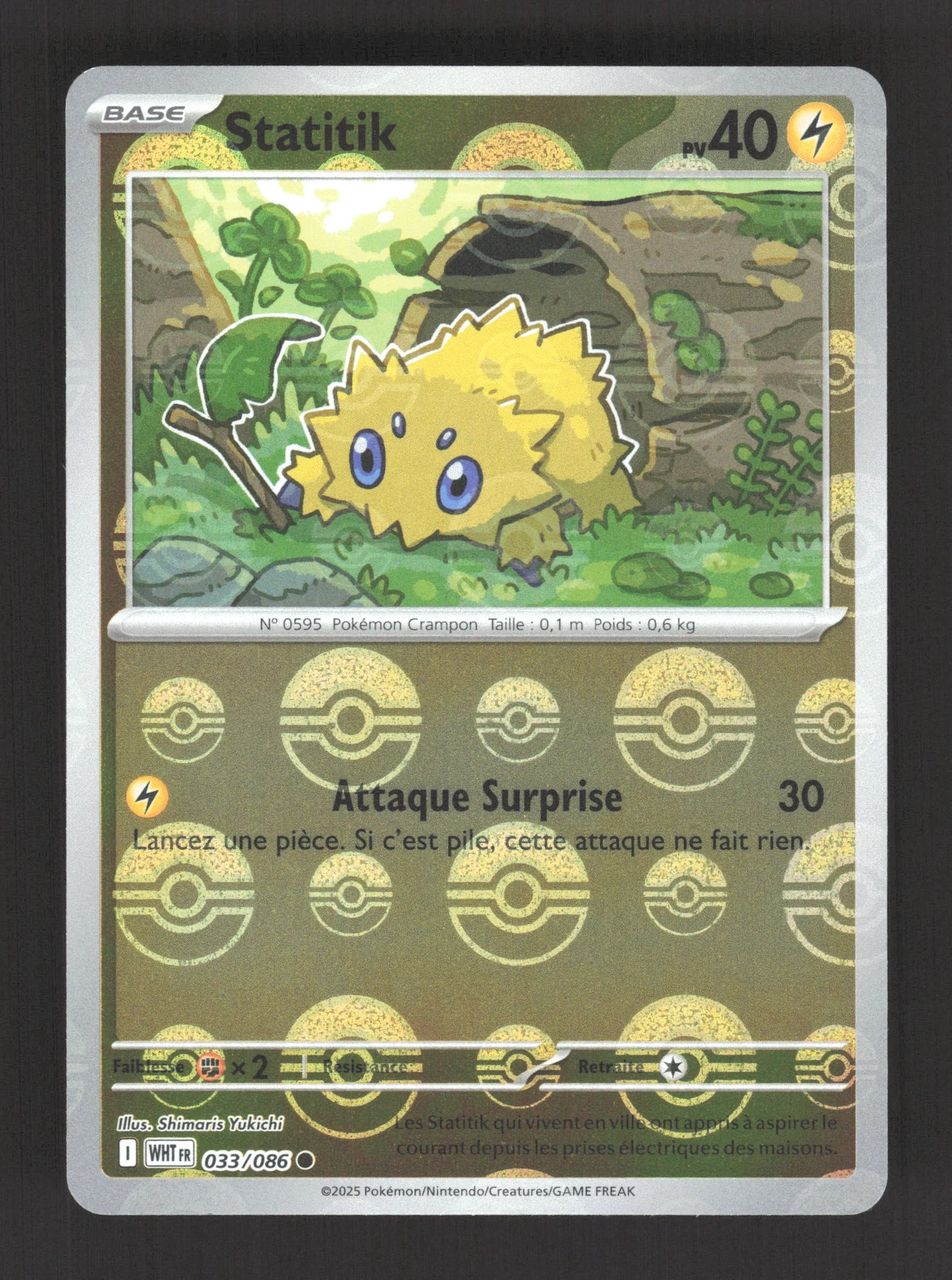 033/086 Statitik POKEBALL - Flamme Blanche