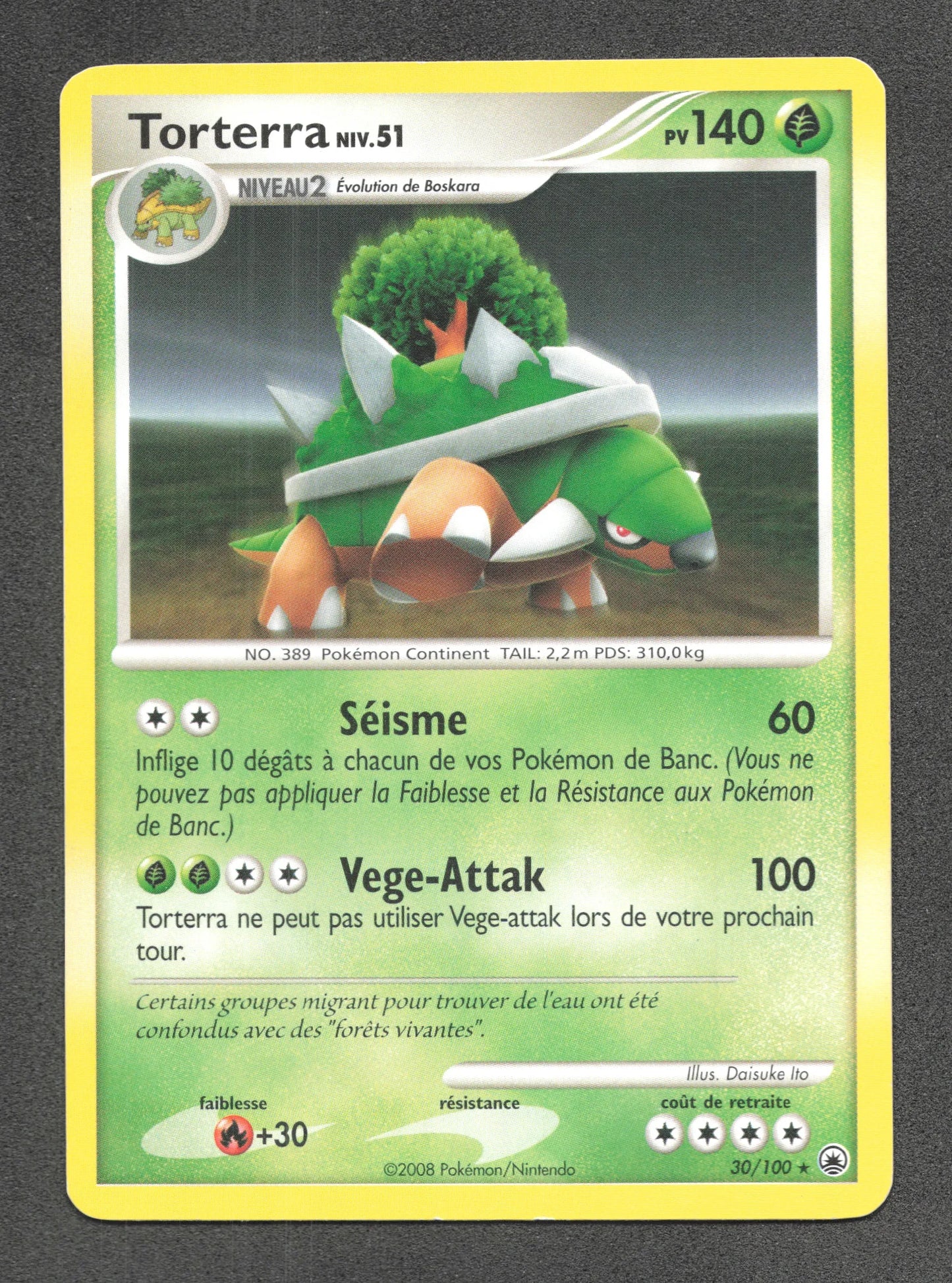 30/100 Torterra RARE - Aube Majestueuse
