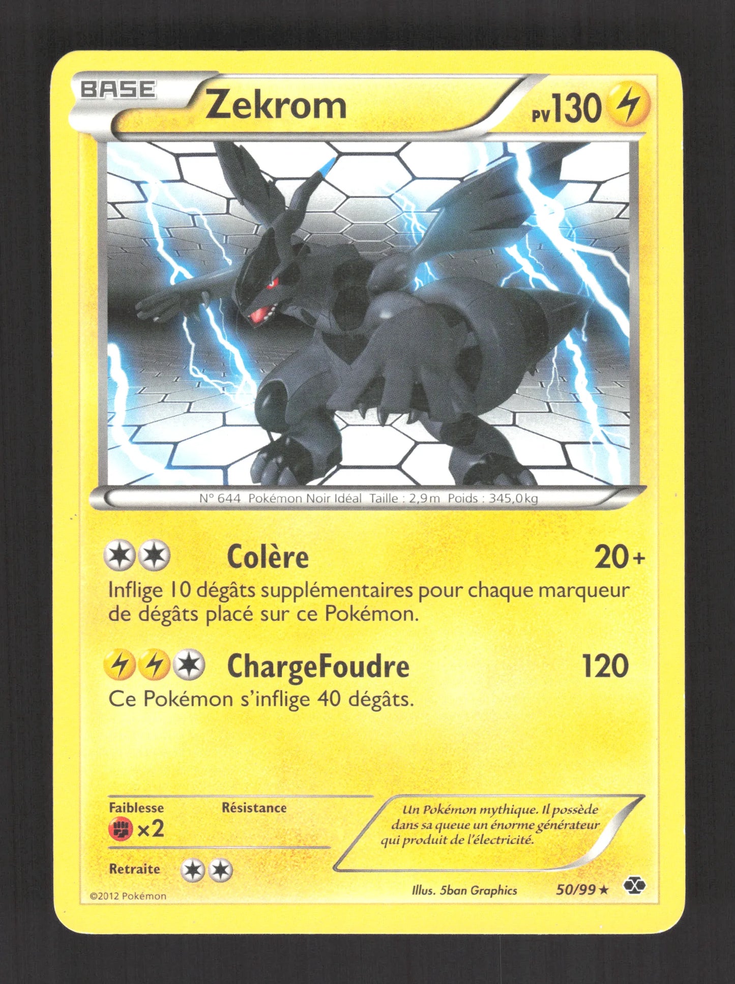 50/99 Zekrom RARE - Destinées Futures