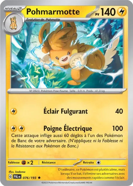 Pohmarmotte Holo 076/193 - Évolutions à Paldea