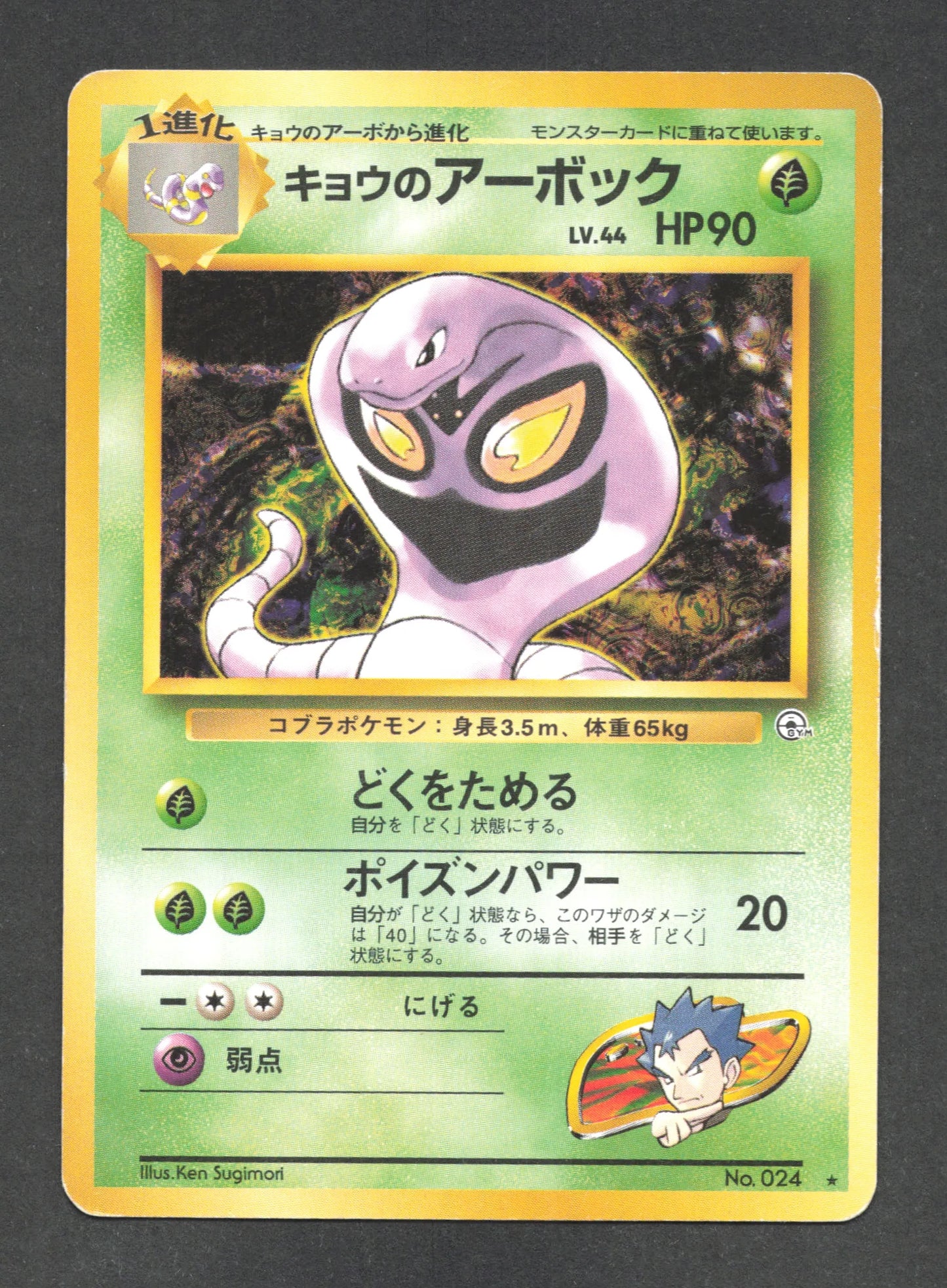 024 Arbok RARE JP - Challenge from the Darkness