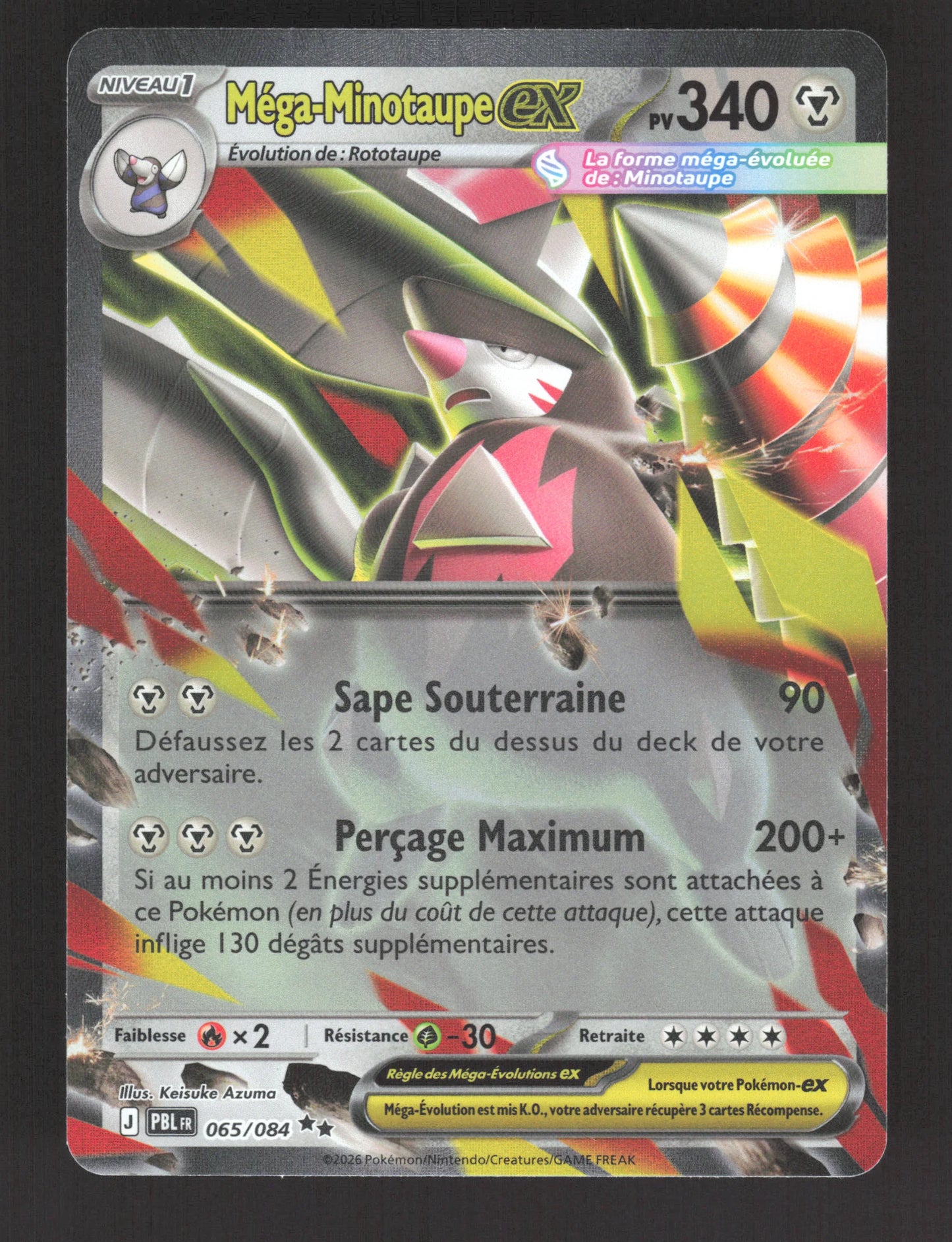065/084 Mega Minotaupe EX - Nuit Noire