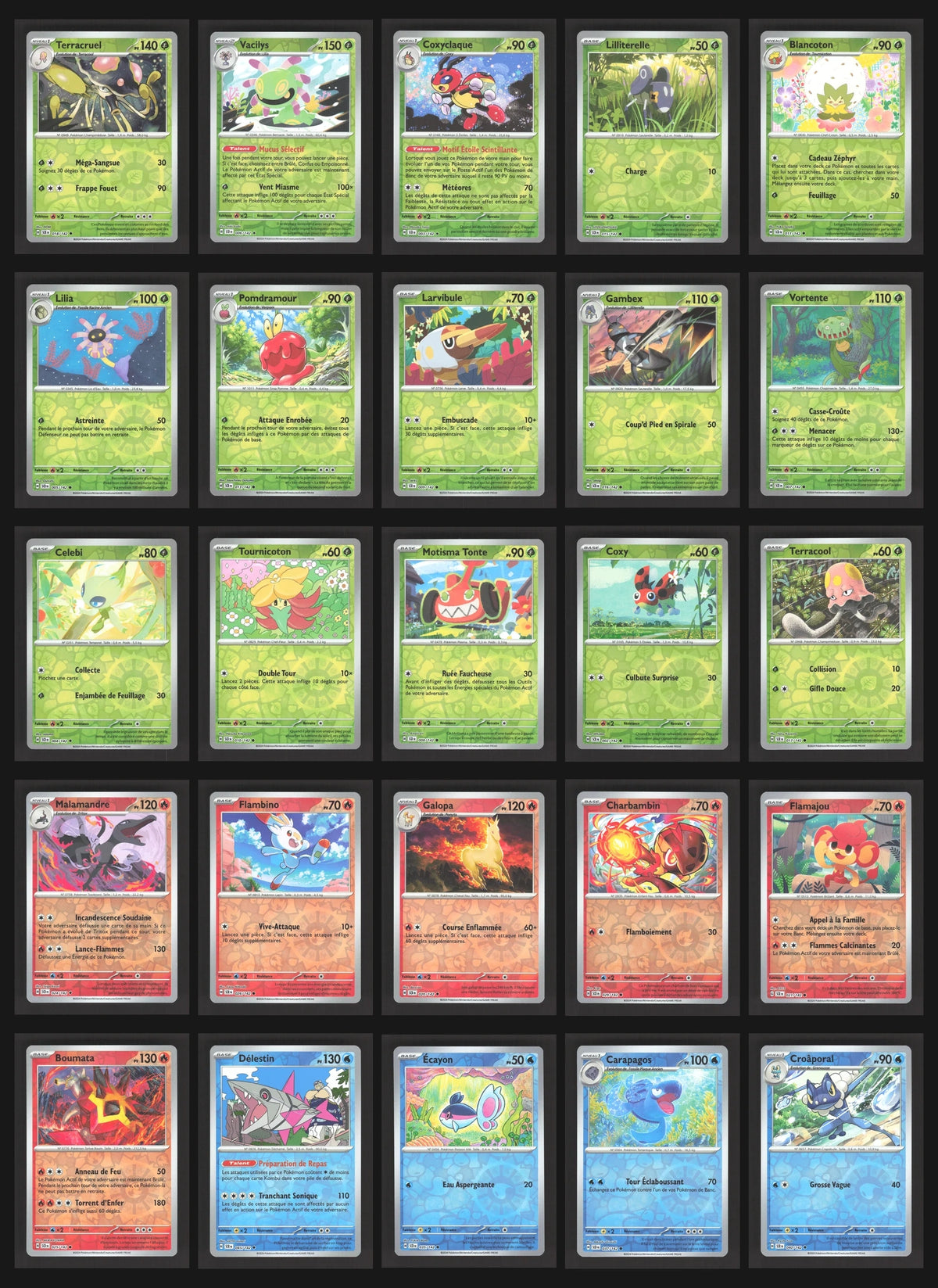 Lot de 102 Reverse EV7 (sans doublon)