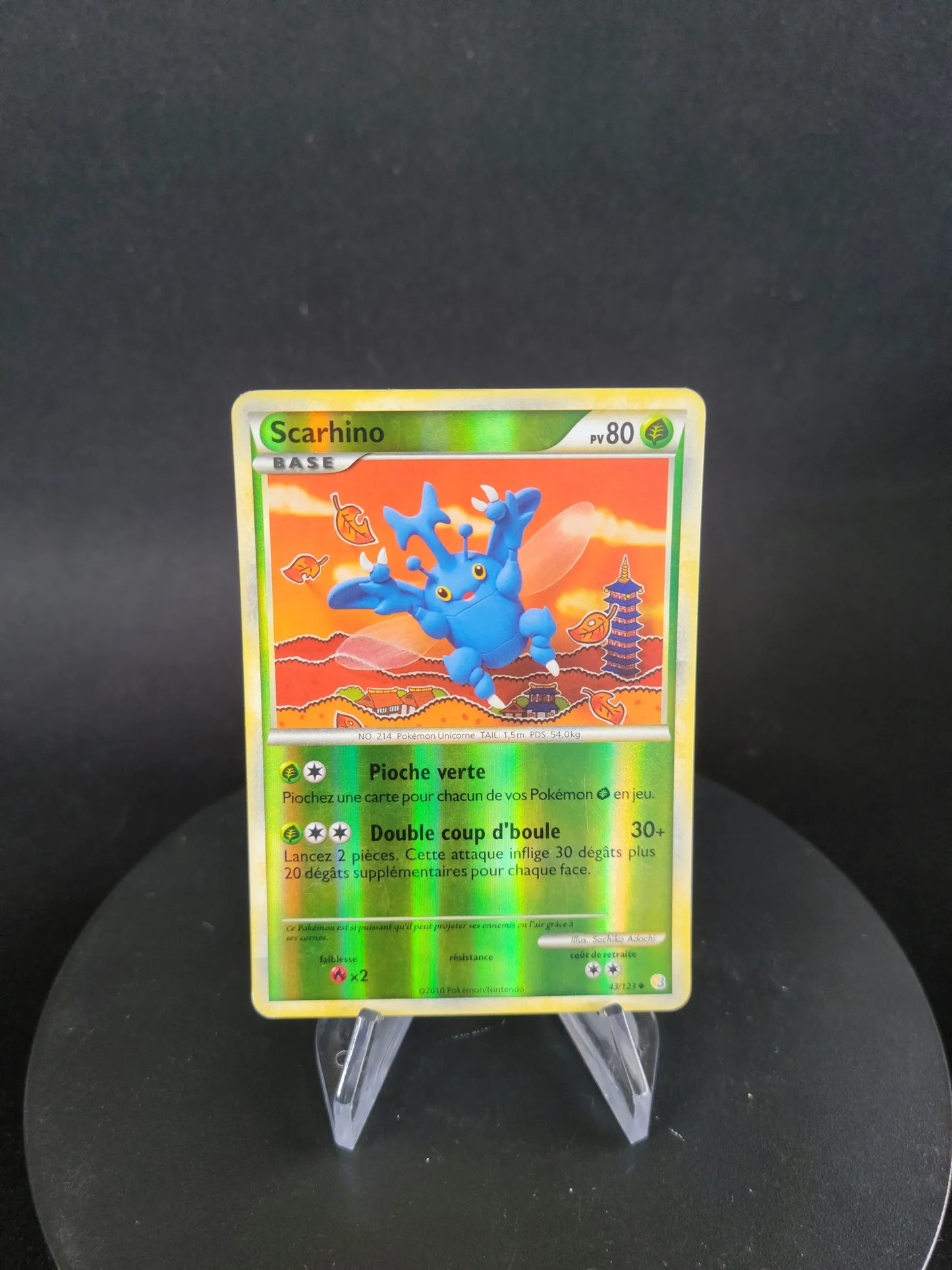 43/123 Scarhino REVERSE - HeartGold SoulSilver