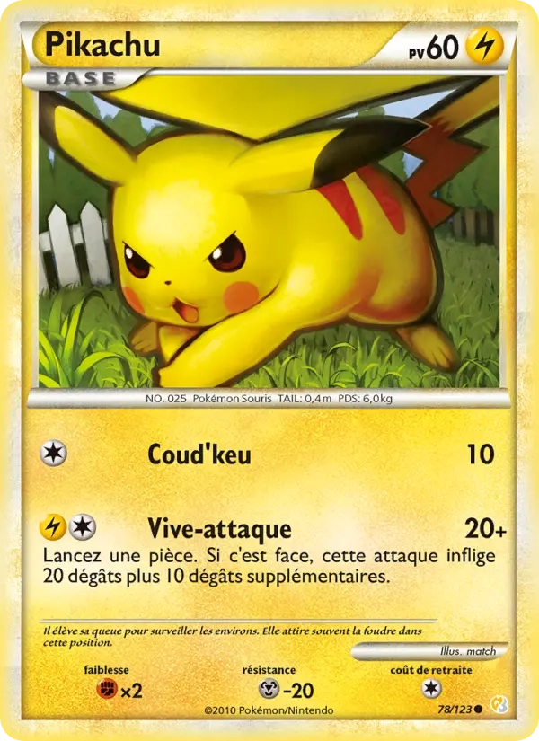 78/123 Pikachu CO - HeartGold SoulSilver