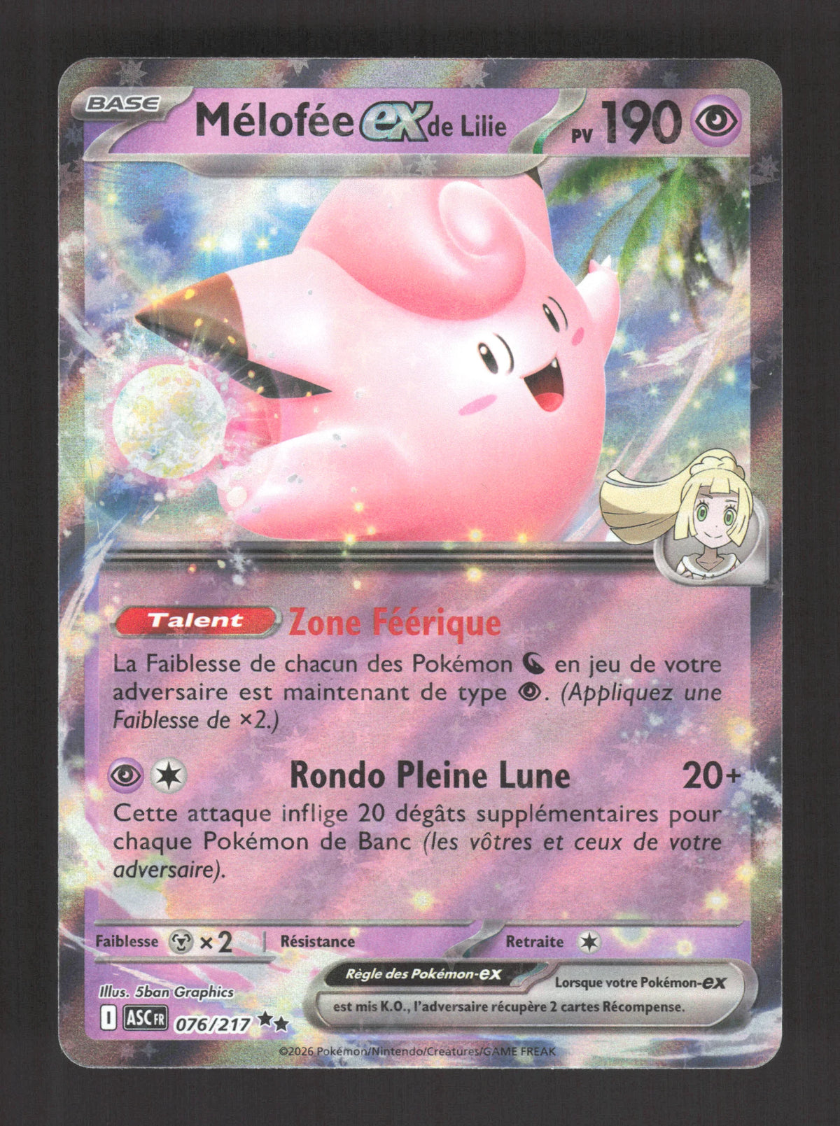 076/217 Melofee EX - Héros Transcendants