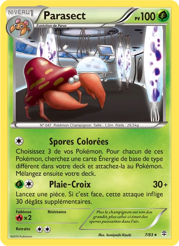 7/83 Parasect RARE - Générations