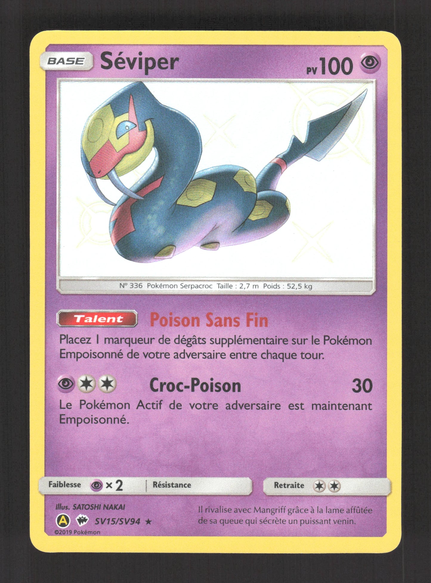 SV15/SV94 Seviper SHINY - Destinées Occultes