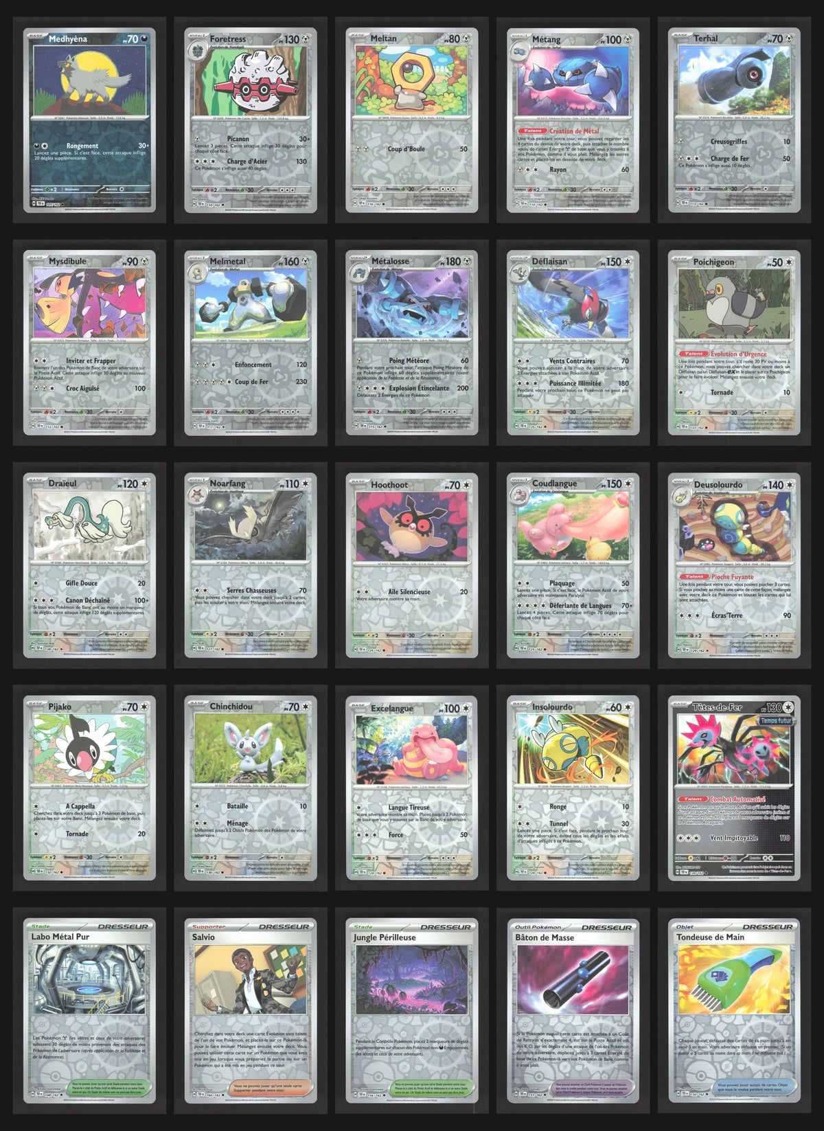 Lot de 105 Reverse EV5 (sans doublon)