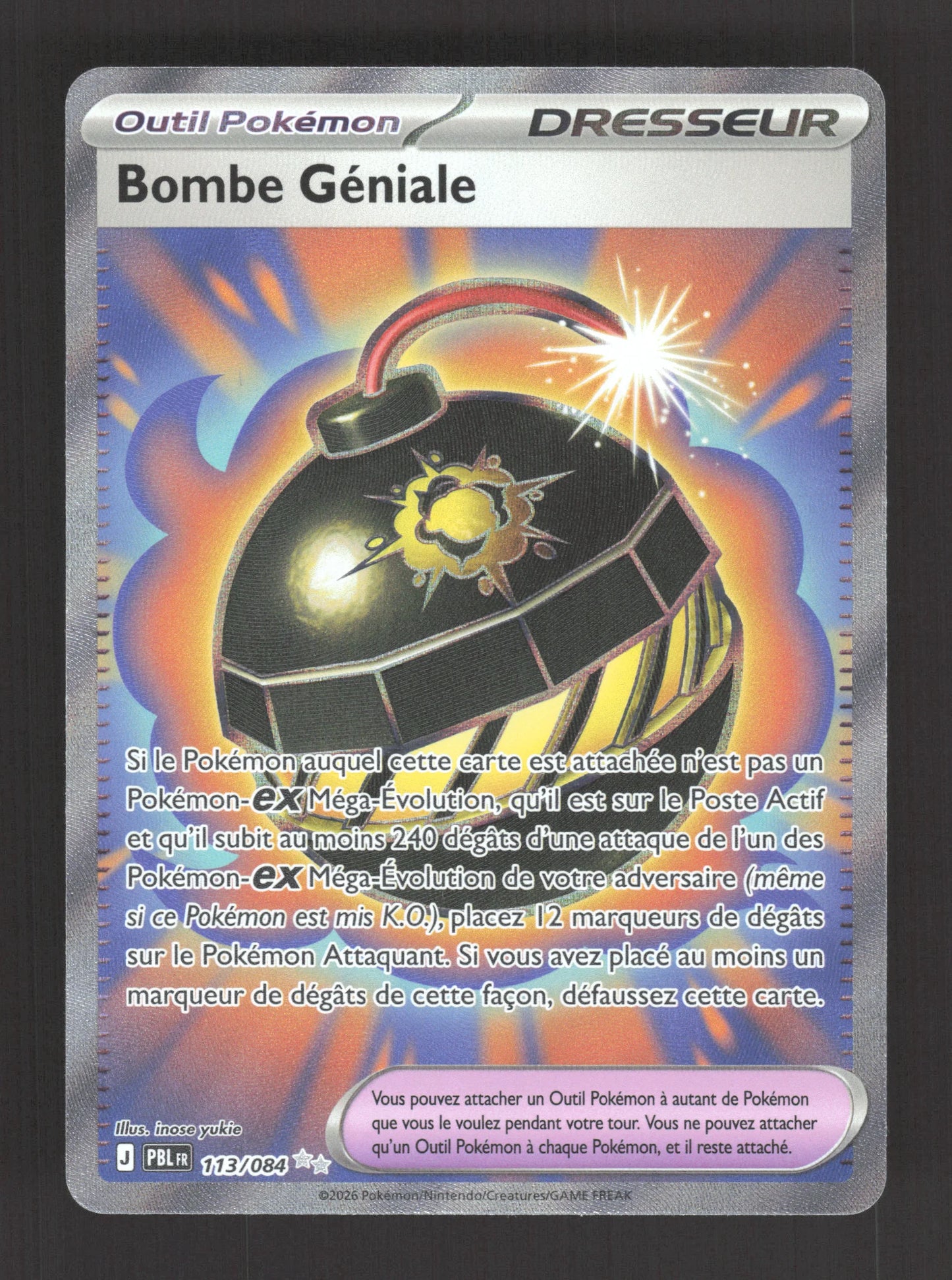 113/084 Bombe Geniale DRESSEUR - Nuit Noire