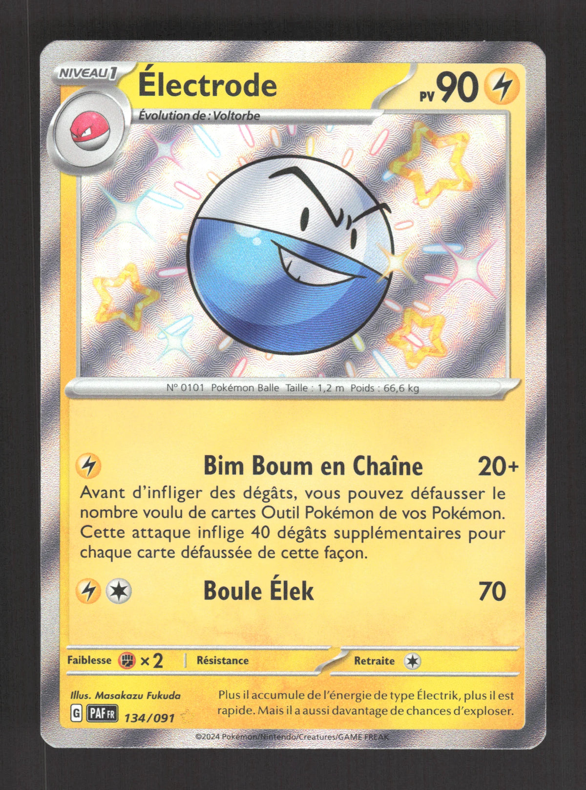 134/091 Electrode SHINY - Destinées de Paldea
