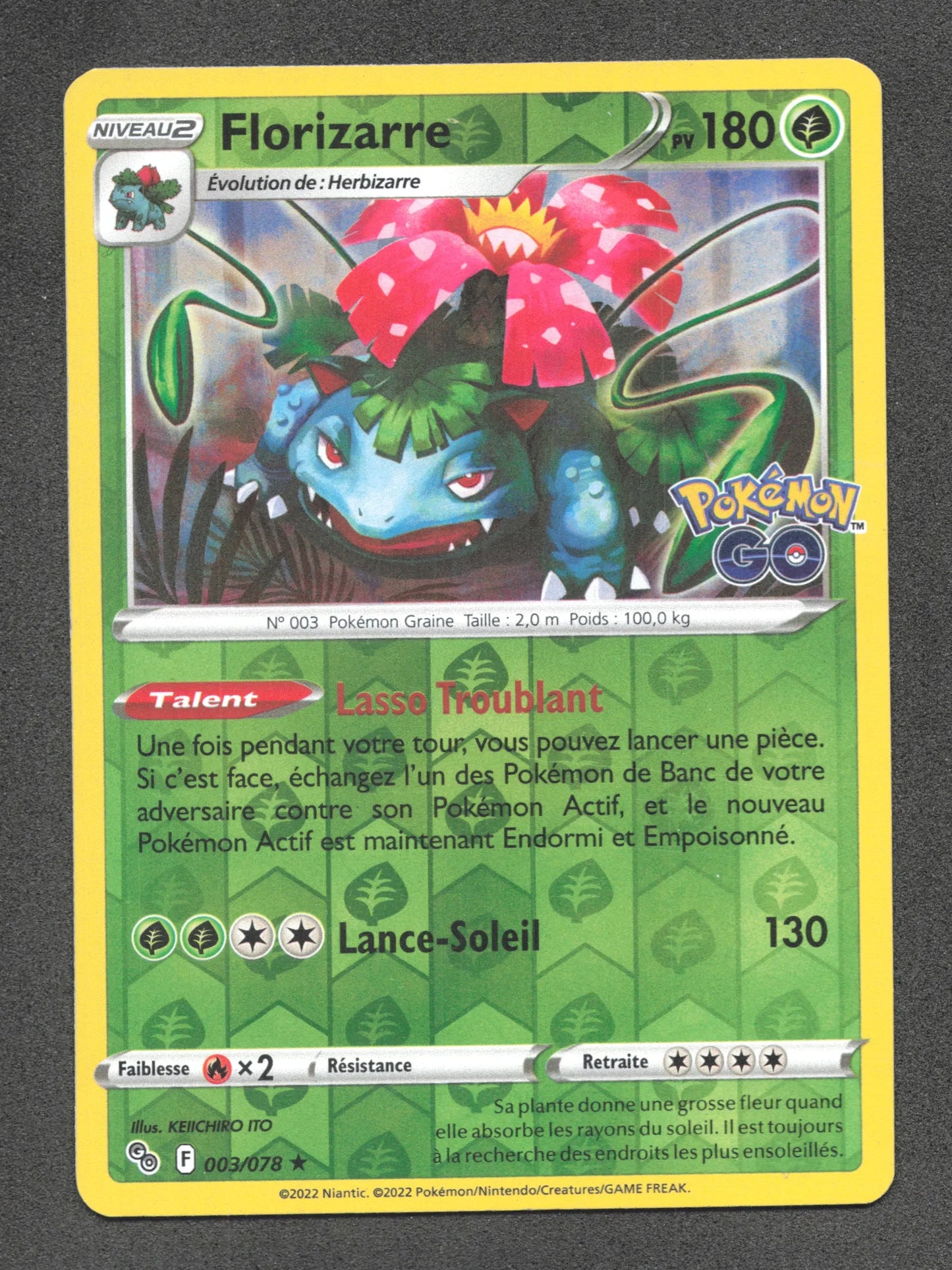 003/078 Florizarre REVERSE - Pokémon GO