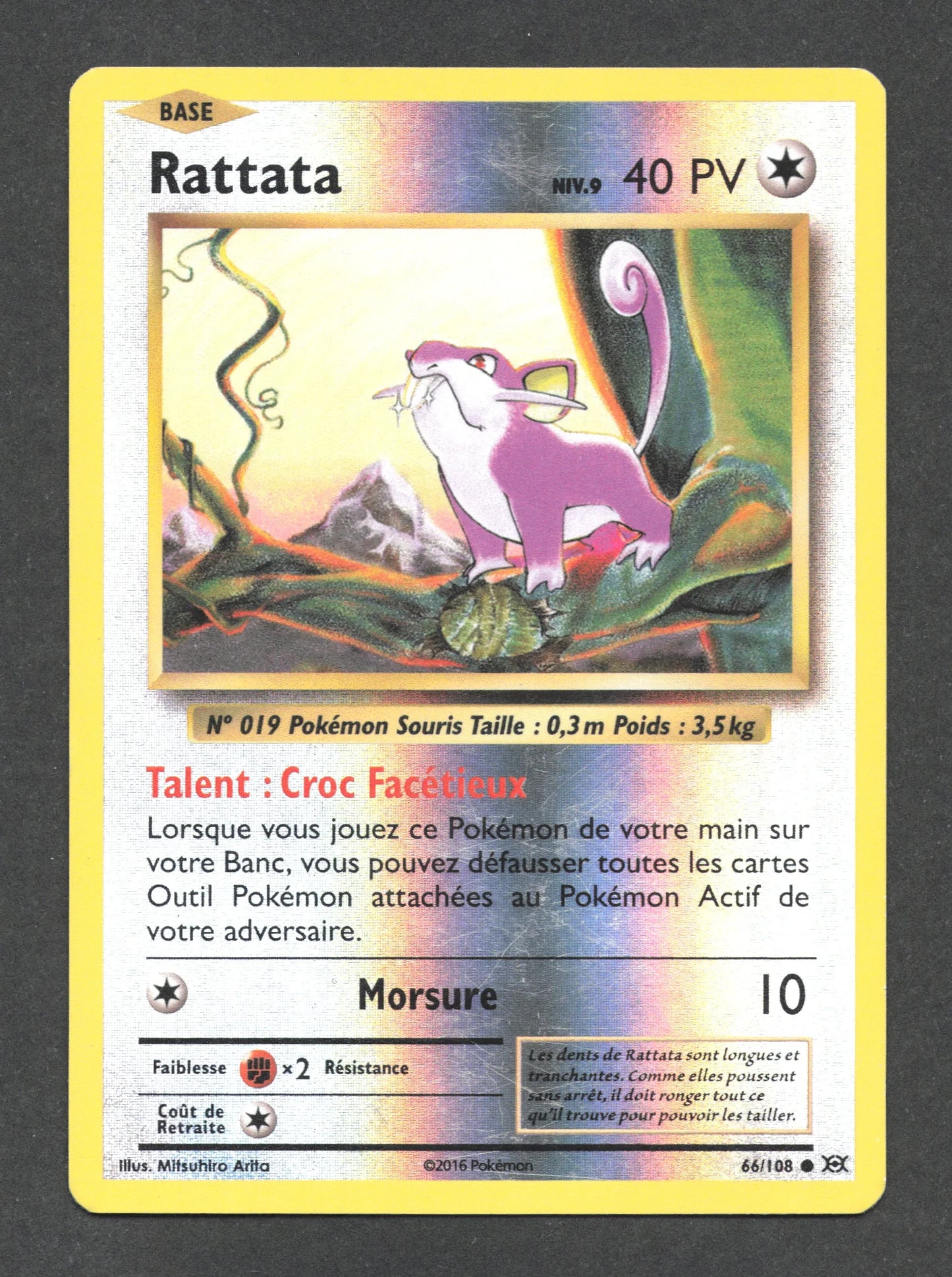 66/108 Rattata REVERSE - Évolutions